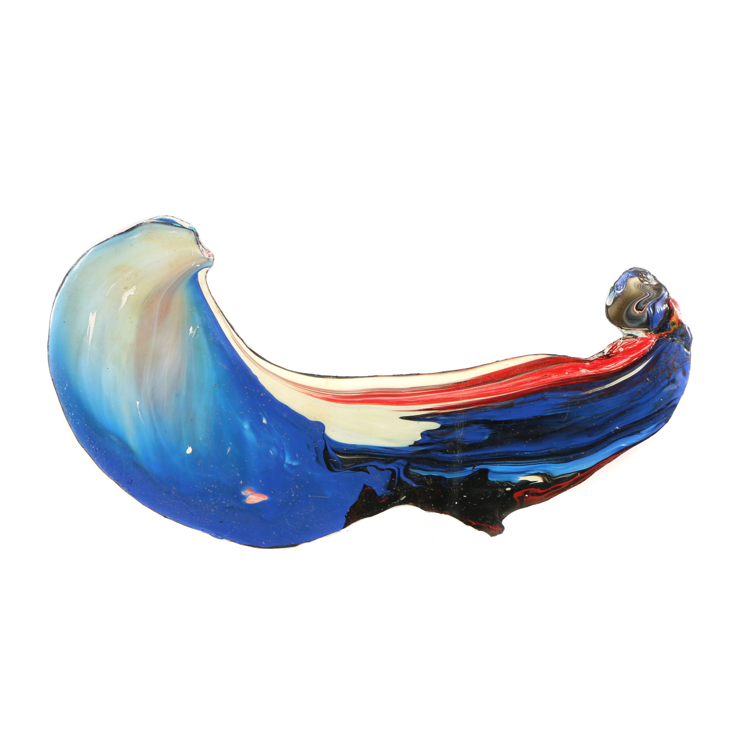 Irene Neal Acrylic and Gel on Lexan "Wave"