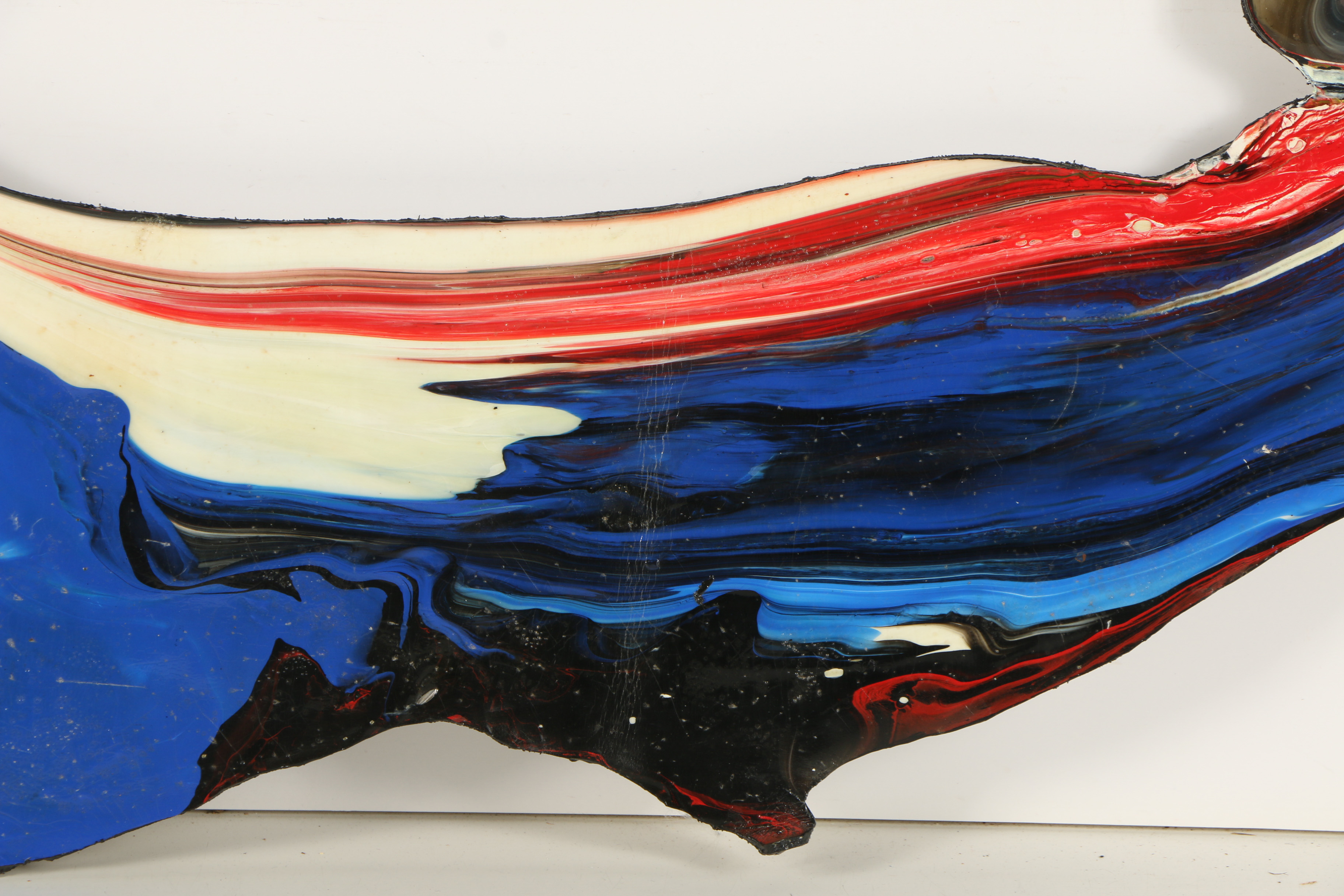 Irene Neal Acrylic and Gel on Lexan "Wave"