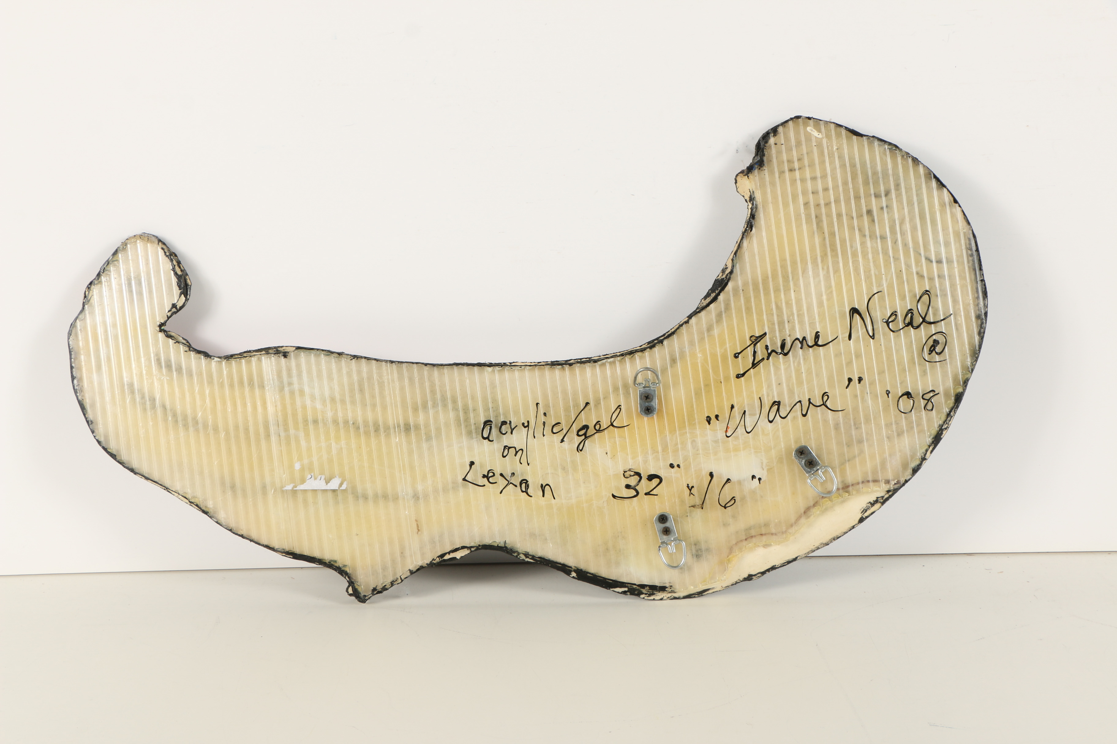 Irene Neal Acrylic and Gel on Lexan "Wave"