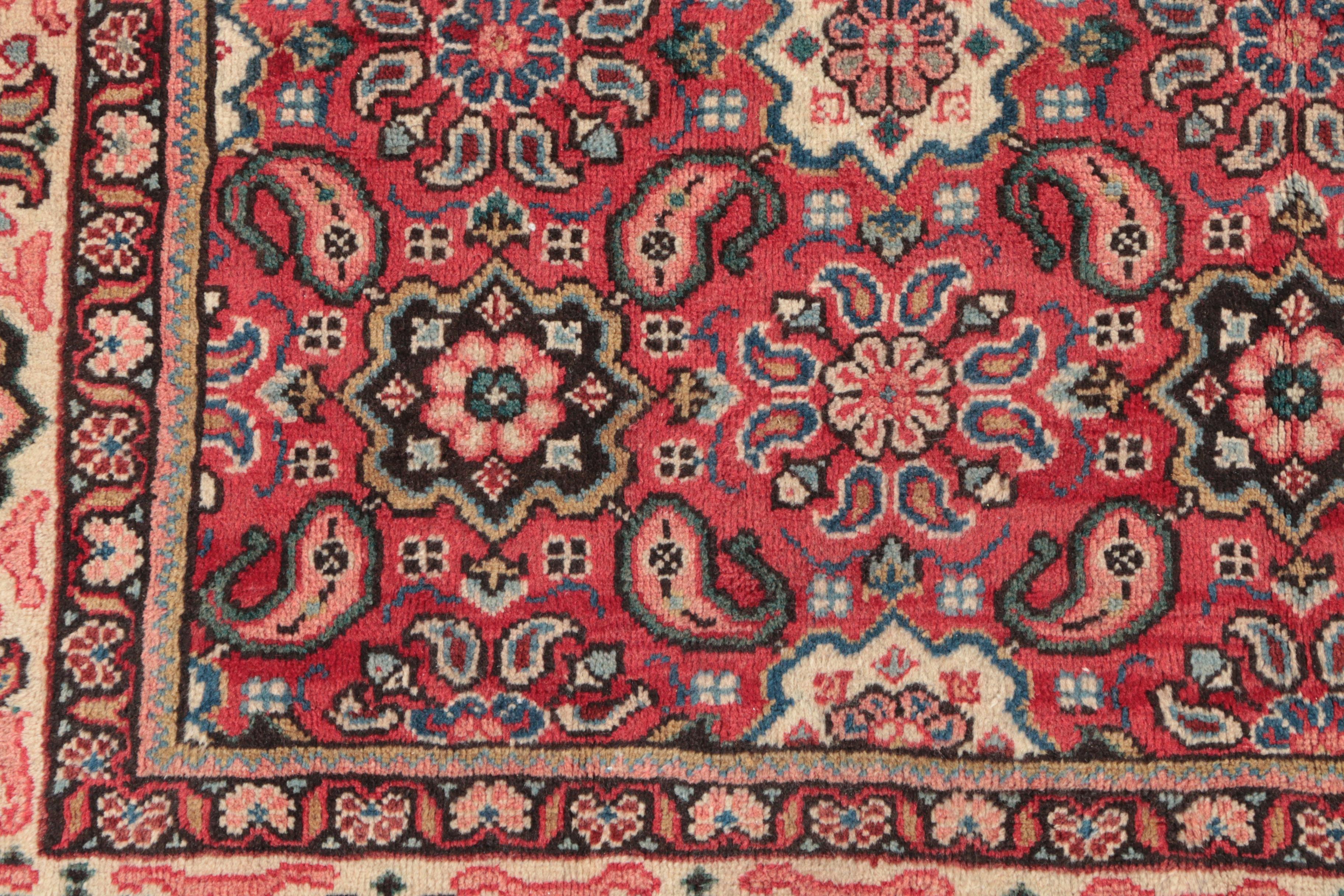 Hand-Knotted Persian Tabriz Area Rug