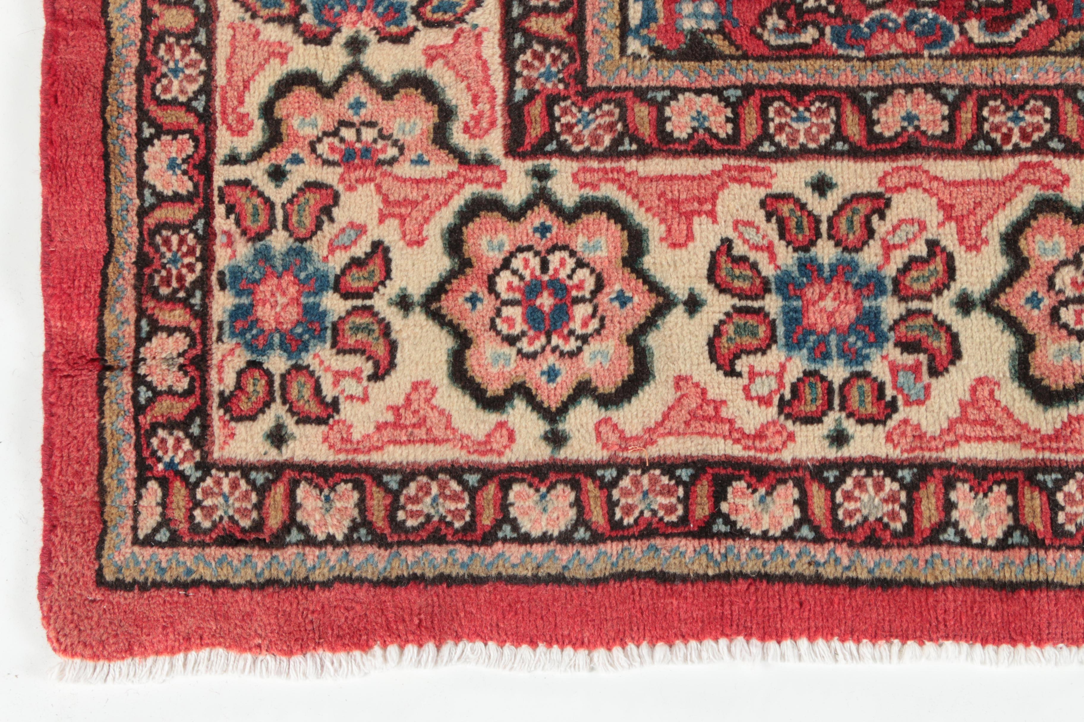 Hand-Knotted Persian Tabriz Area Rug