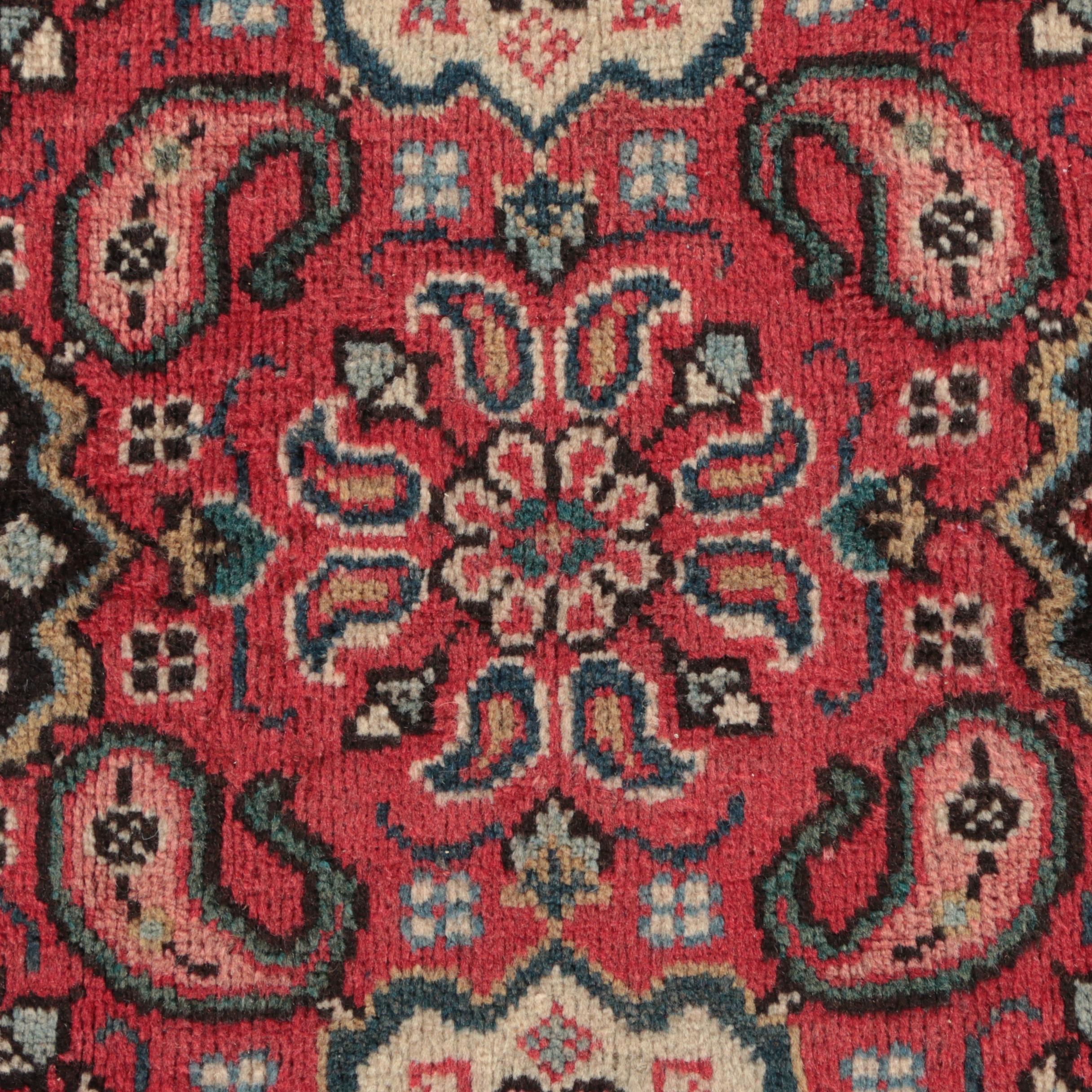 Hand-Knotted Persian Tabriz Area Rug