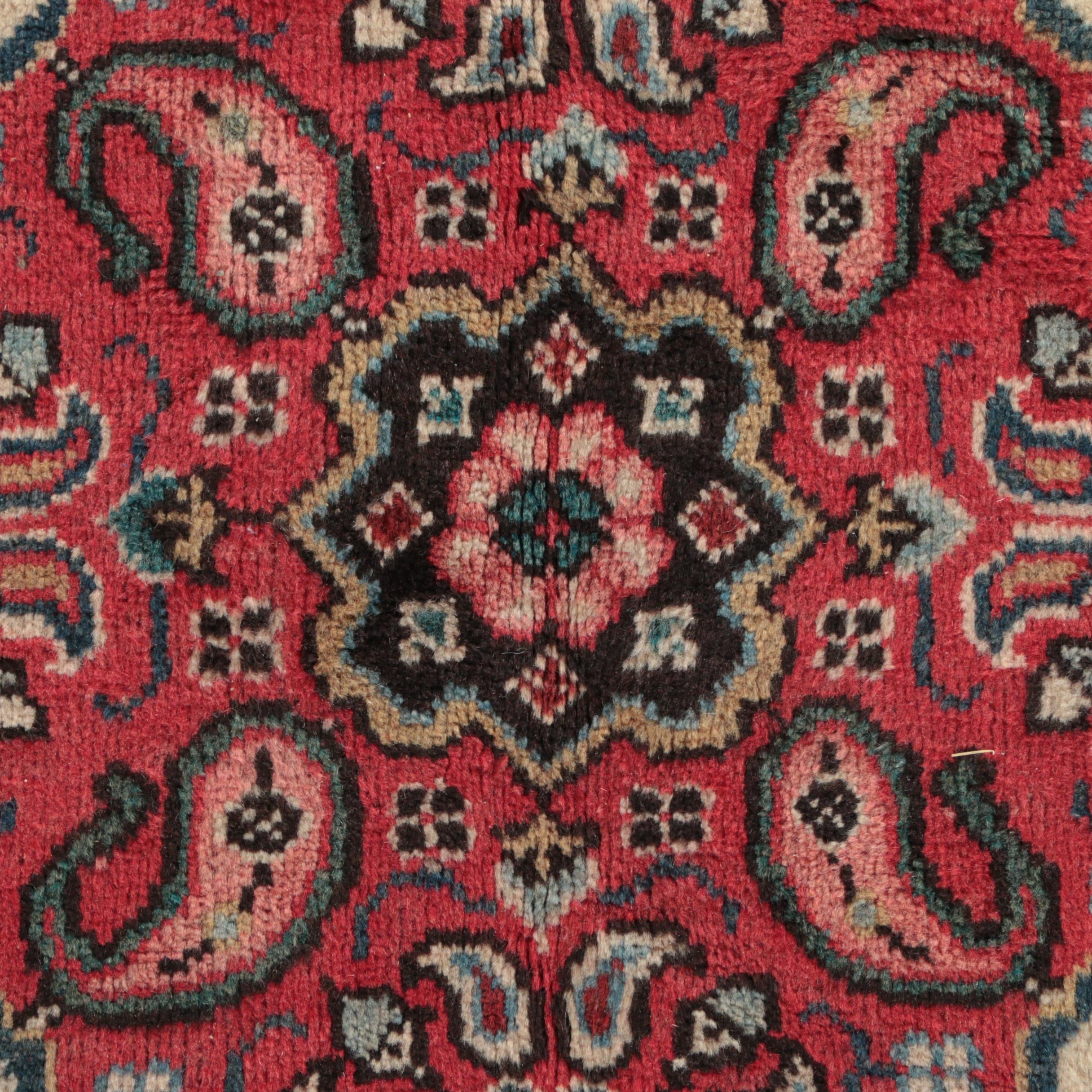 Hand-Knotted Persian Tabriz Area Rug