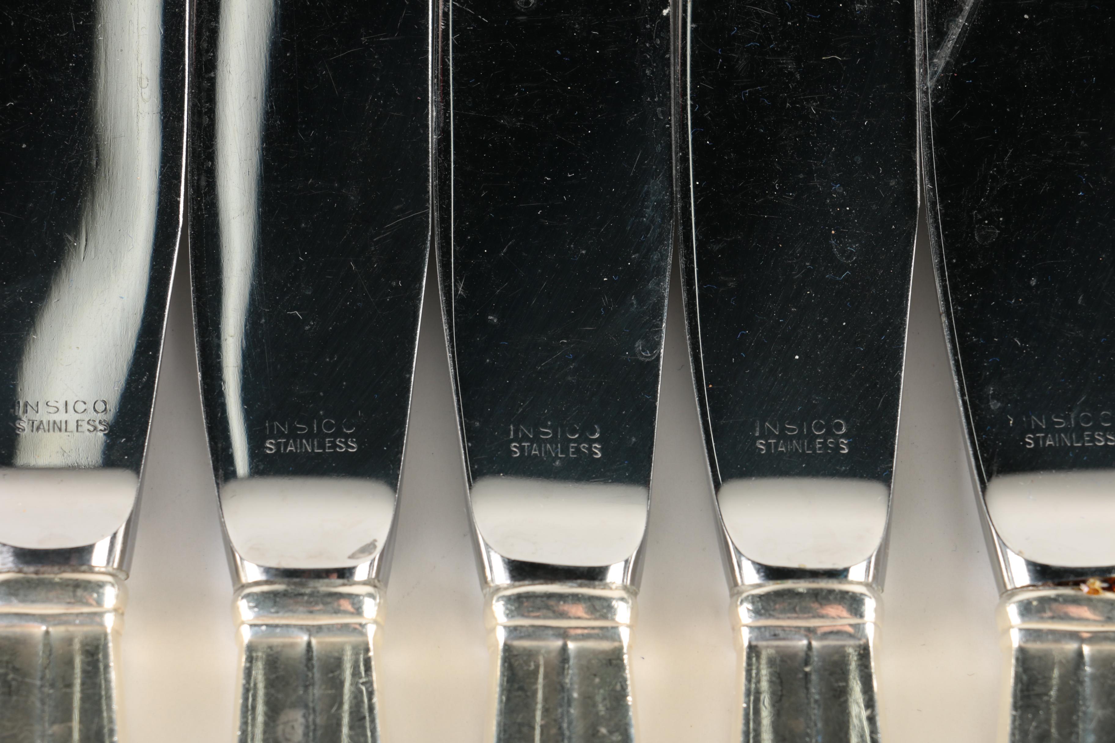 International Silver Co. "Royal Danish" Sterling Silver Flatware Set