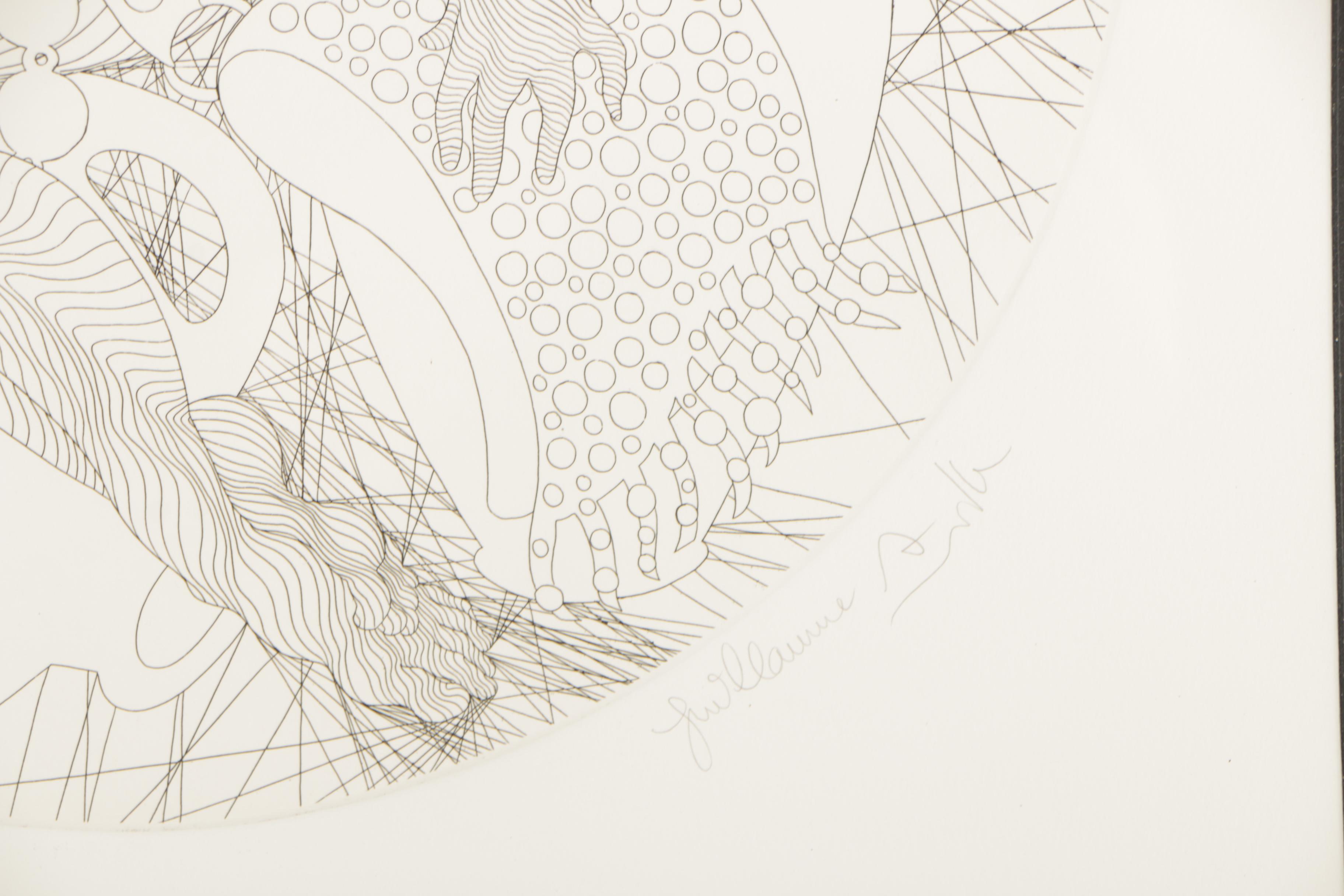 Guillaume Azoulay Etching "Aquarius"