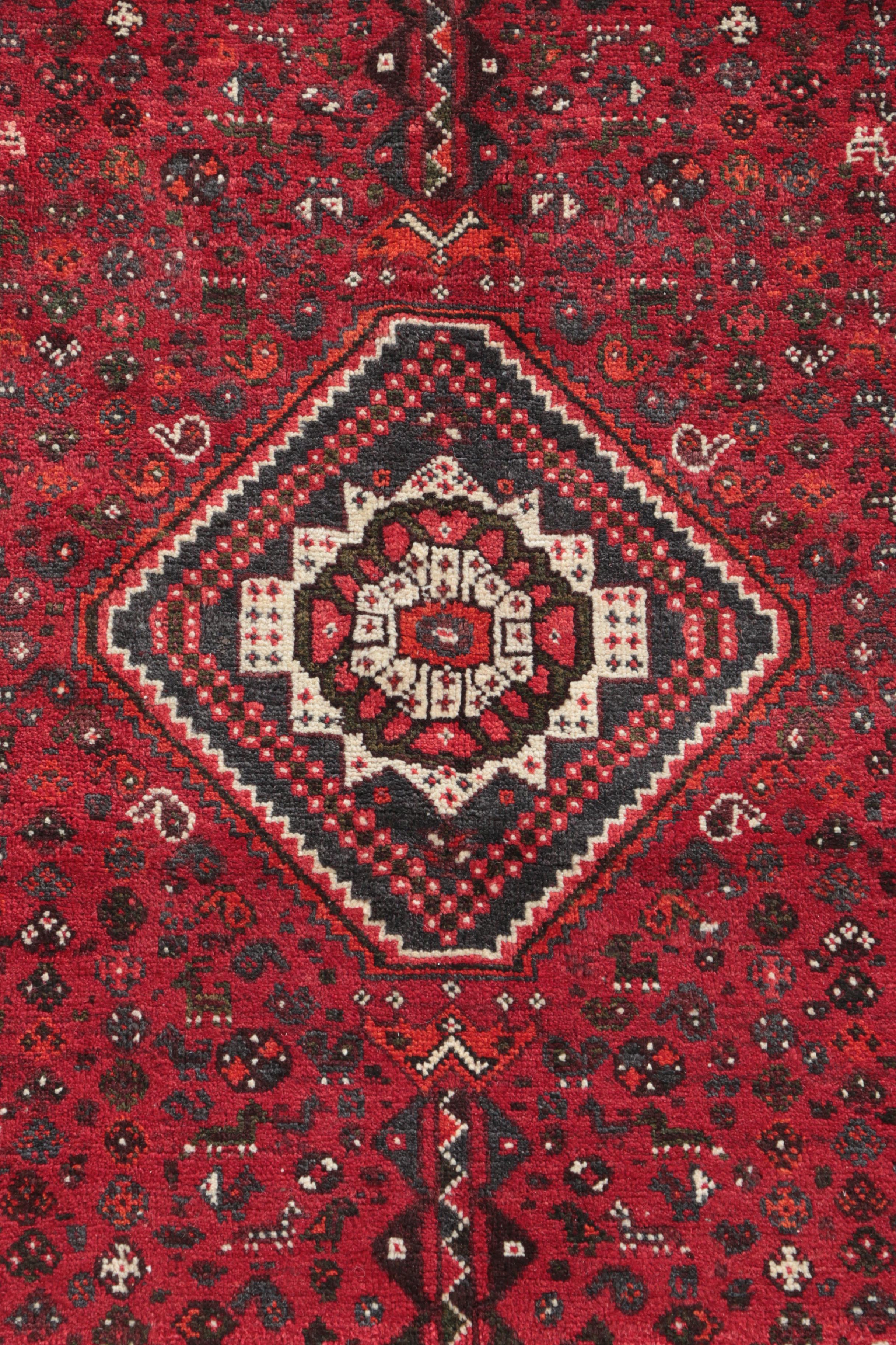 Hand-Knotted Persian Qashqai Carpet Runner