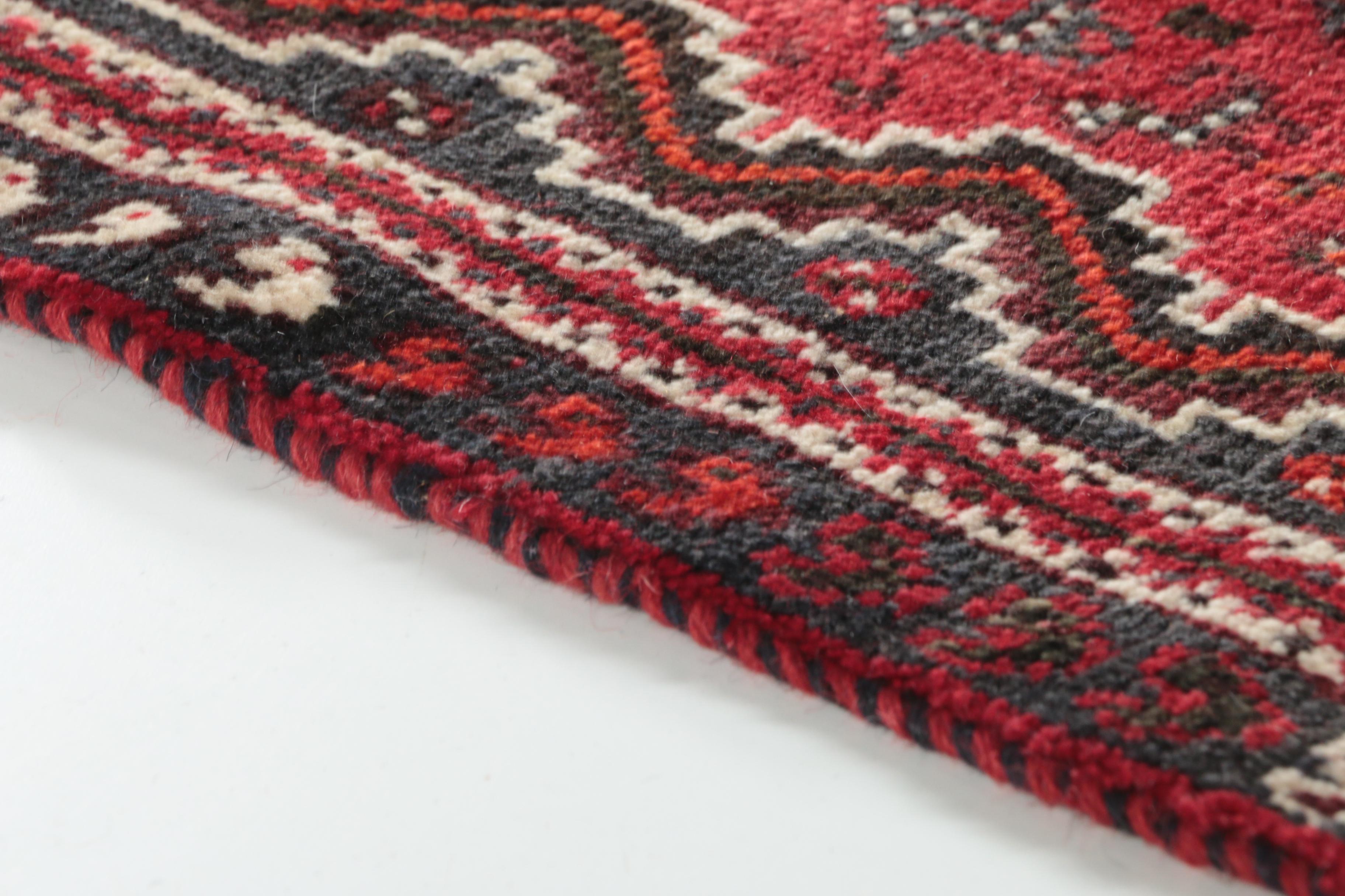 Hand-Knotted Persian Qashqai Carpet Runner