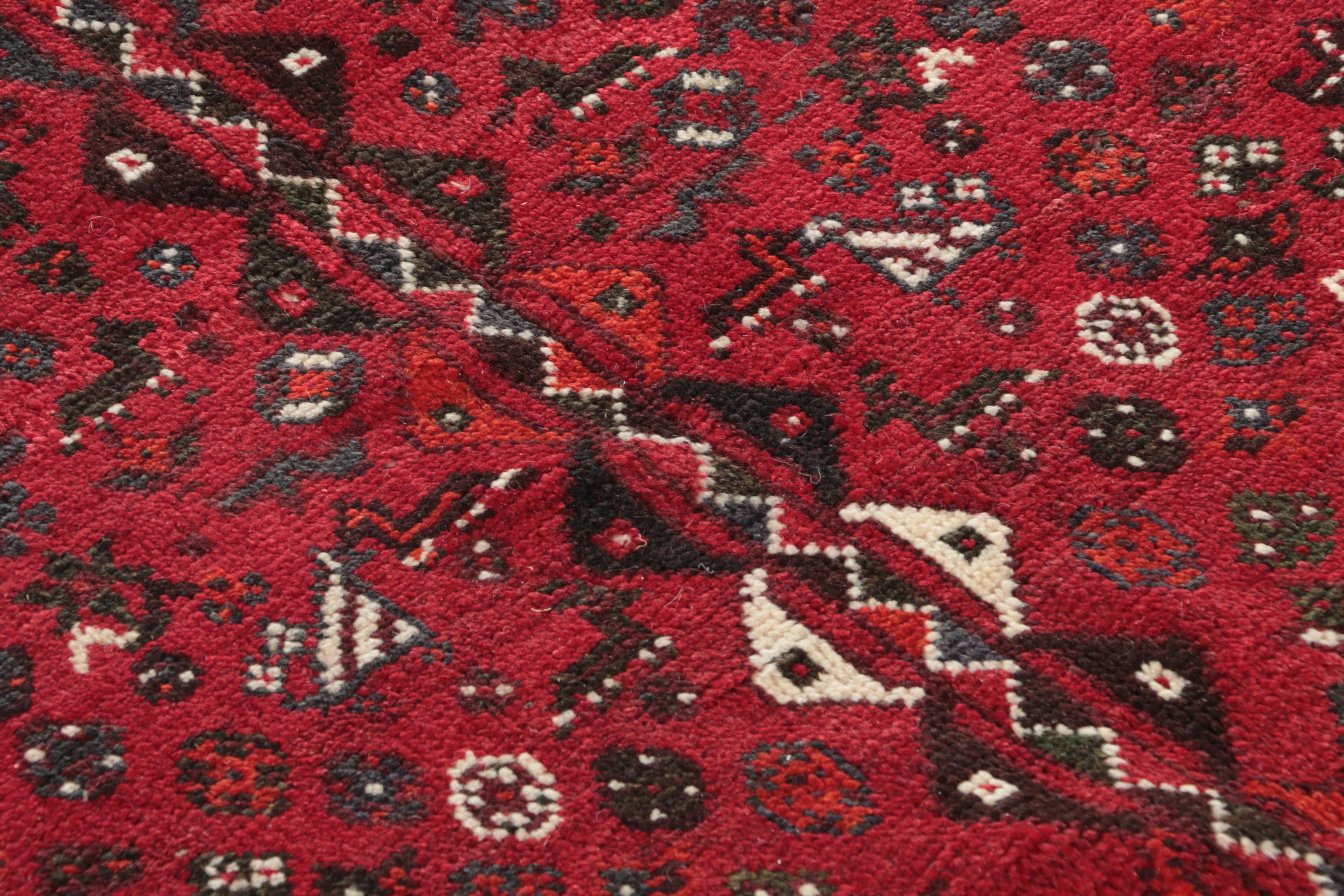 Hand-Knotted Persian Qashqai Carpet Runner
