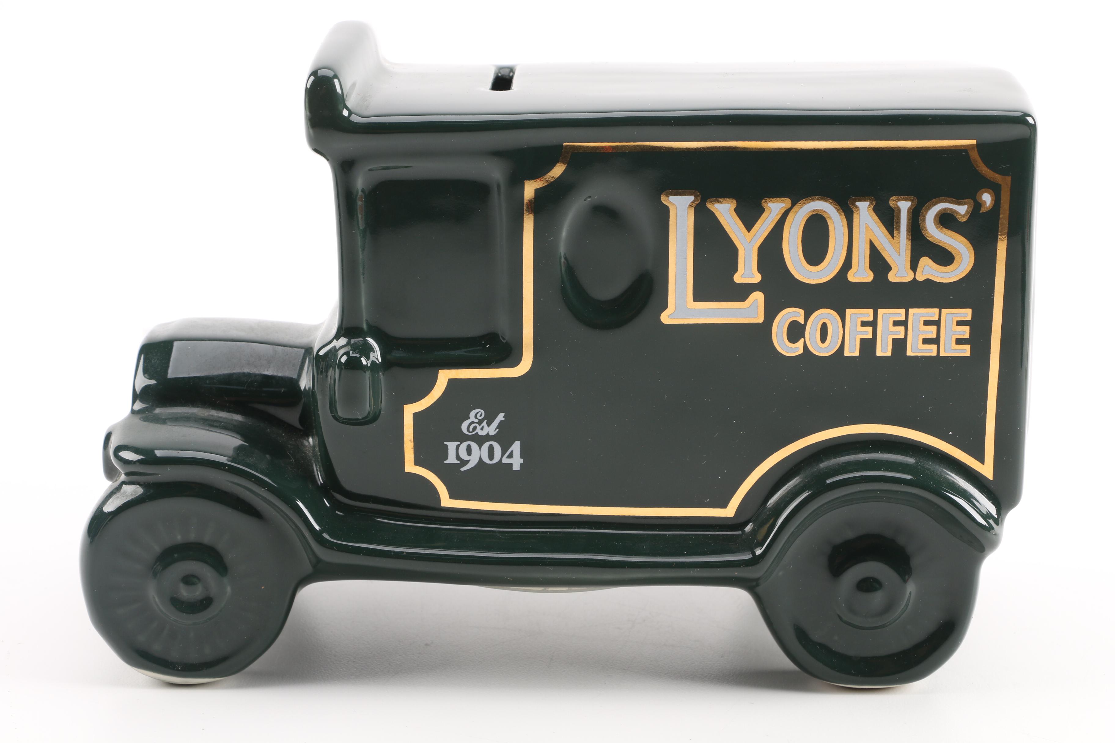 Ceramic Delivery Truck Coin Banks