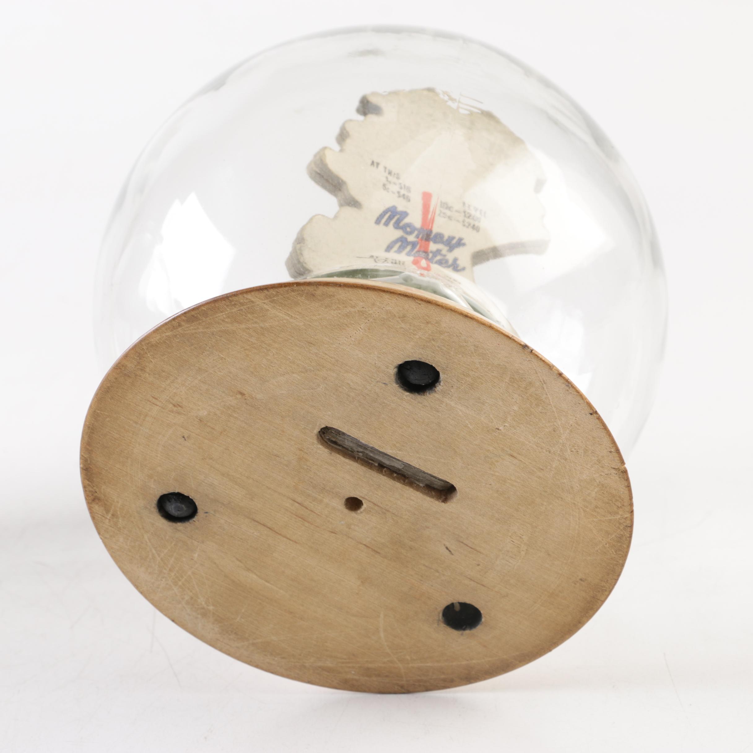 Vintage Glass Novelty Bubble Banks "The New Car" and "The New Home"