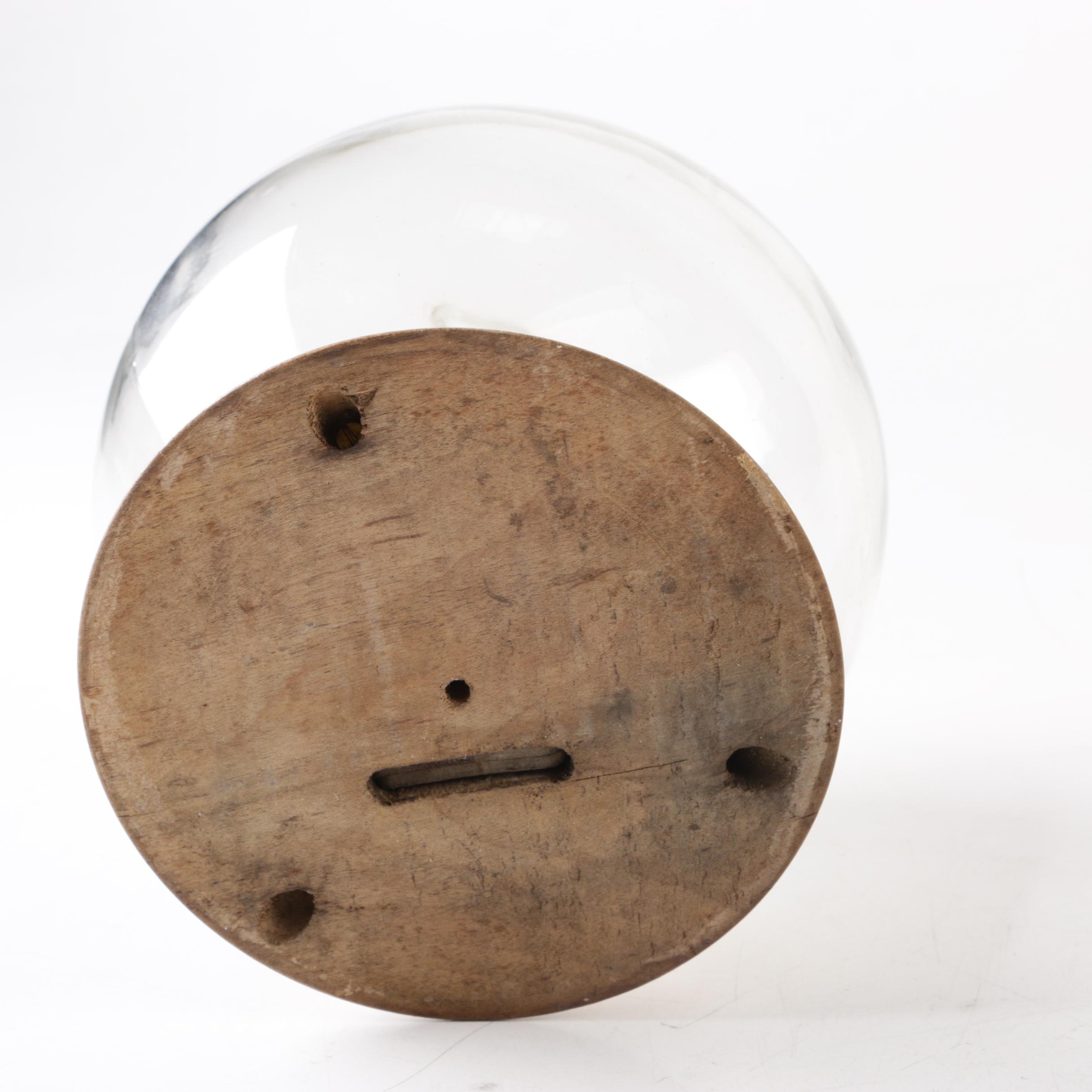 Vintage Glass Novelty Bubble Banks "The New Car" and "The New Home"