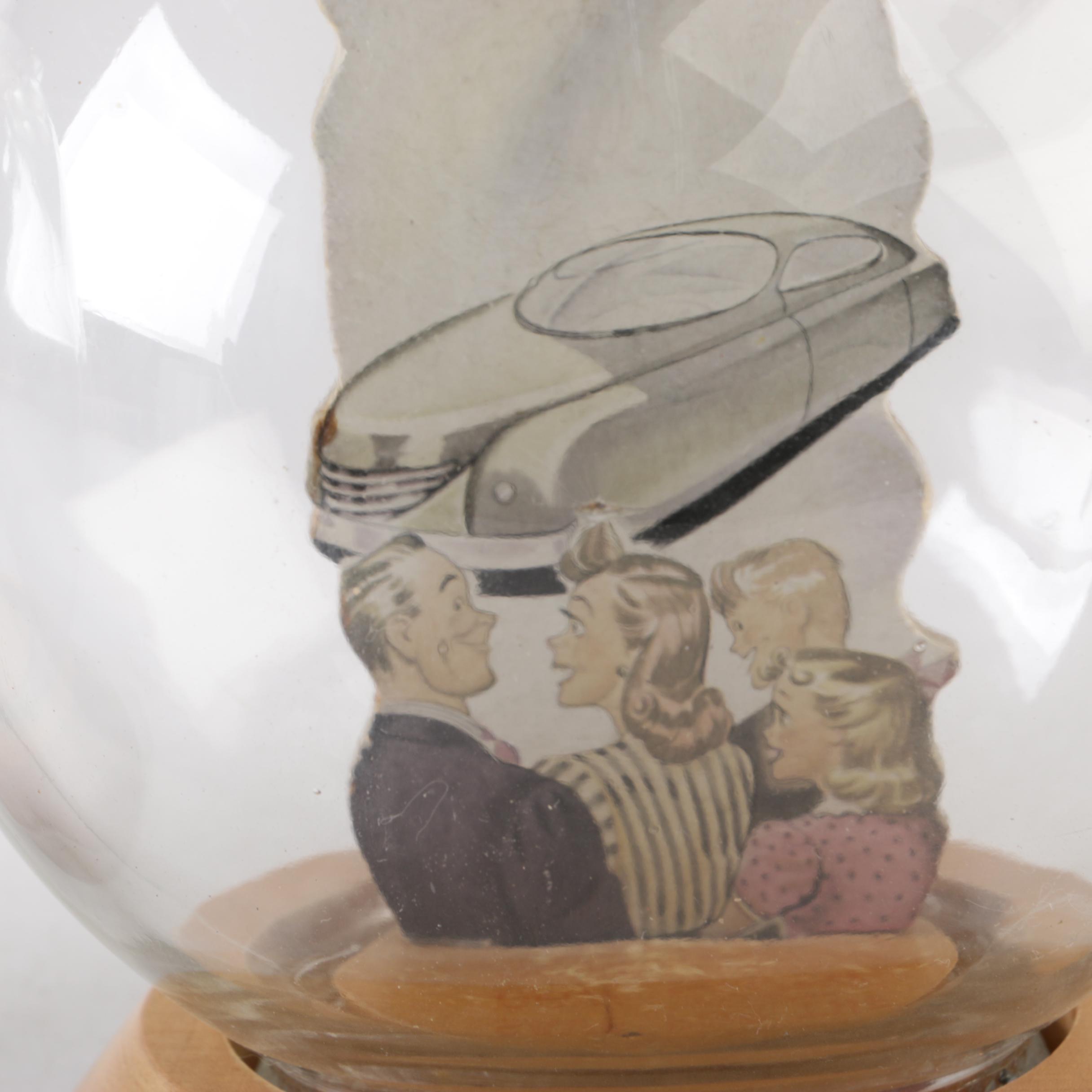 Vintage Glass Dodge and Ford Novelty Bubble Banks