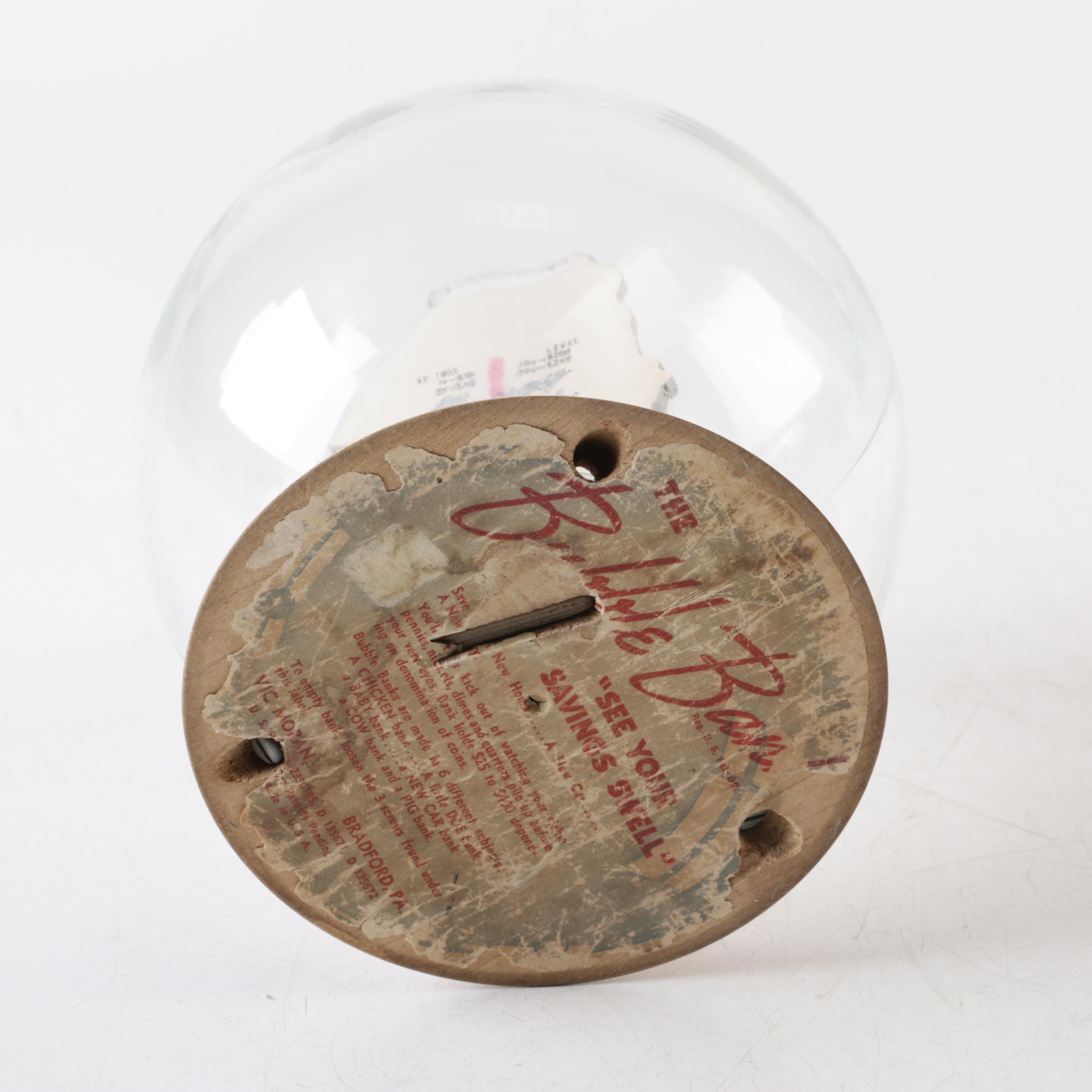 Vintage Glass Dodge and Ford Novelty Bubble Banks