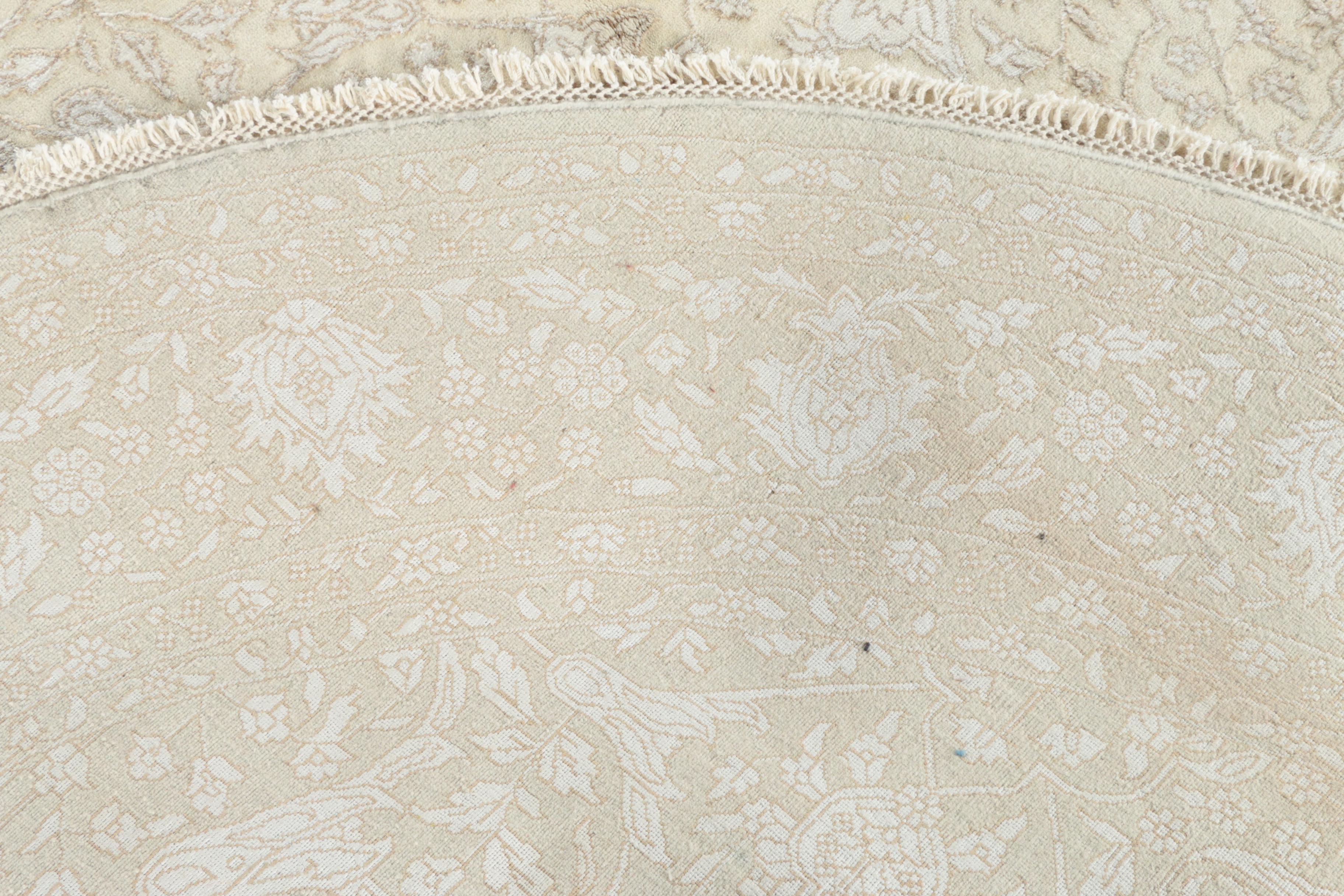 Handmade Silk and Wool Tufenkian Round Rug