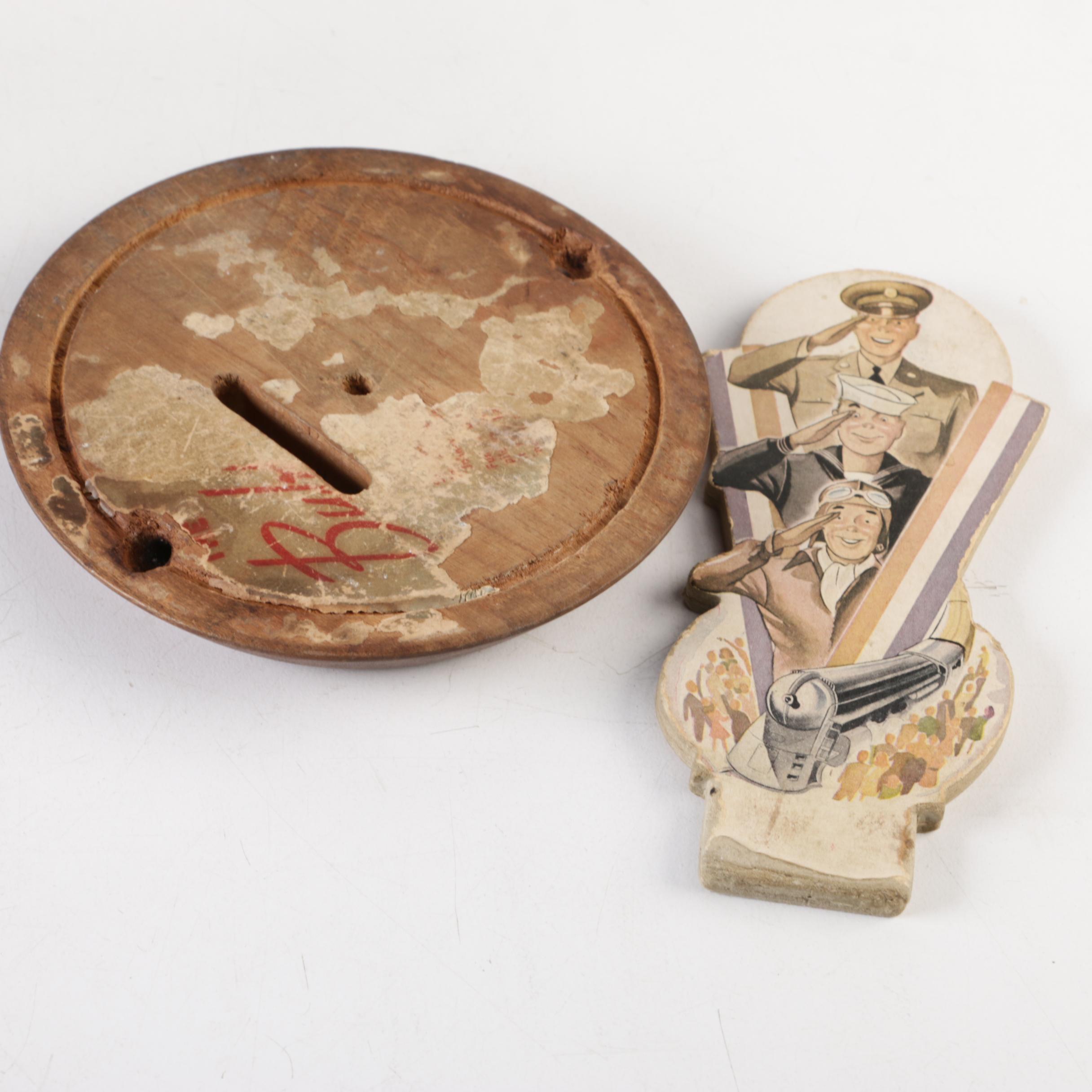 WWII Era Vic Moran Military-Themed Bubble Banks