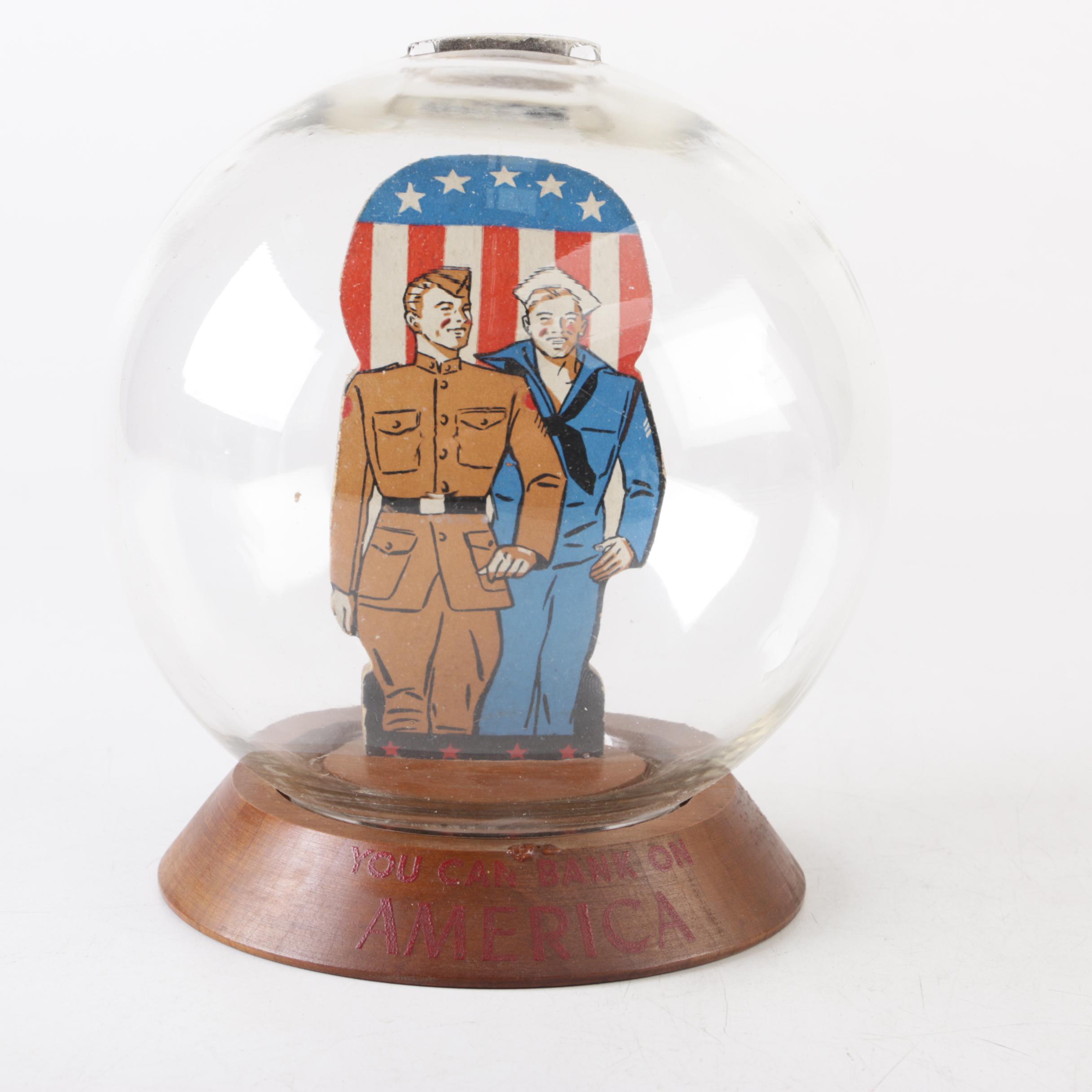 WWII Era Vic Moran Military-Themed Bubble Banks