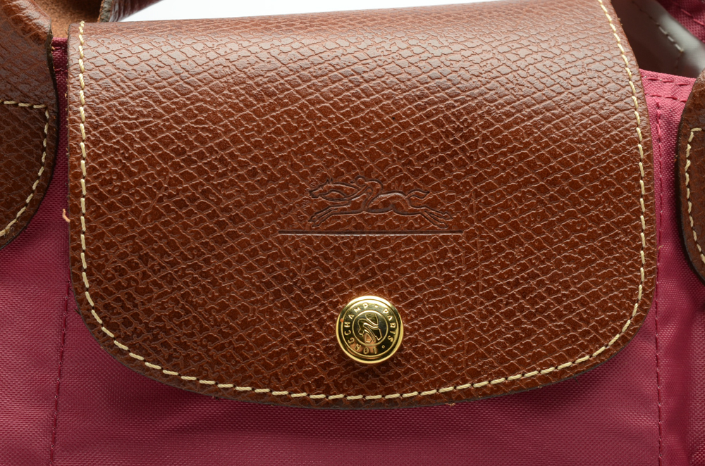 Longchamp Rose Nylon Les Pliages Cabas Handbag