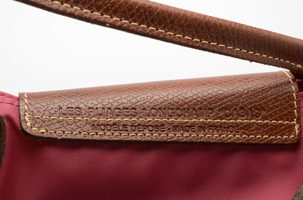 Longchamp Rose Nylon Les Pliages Cabas Handbag