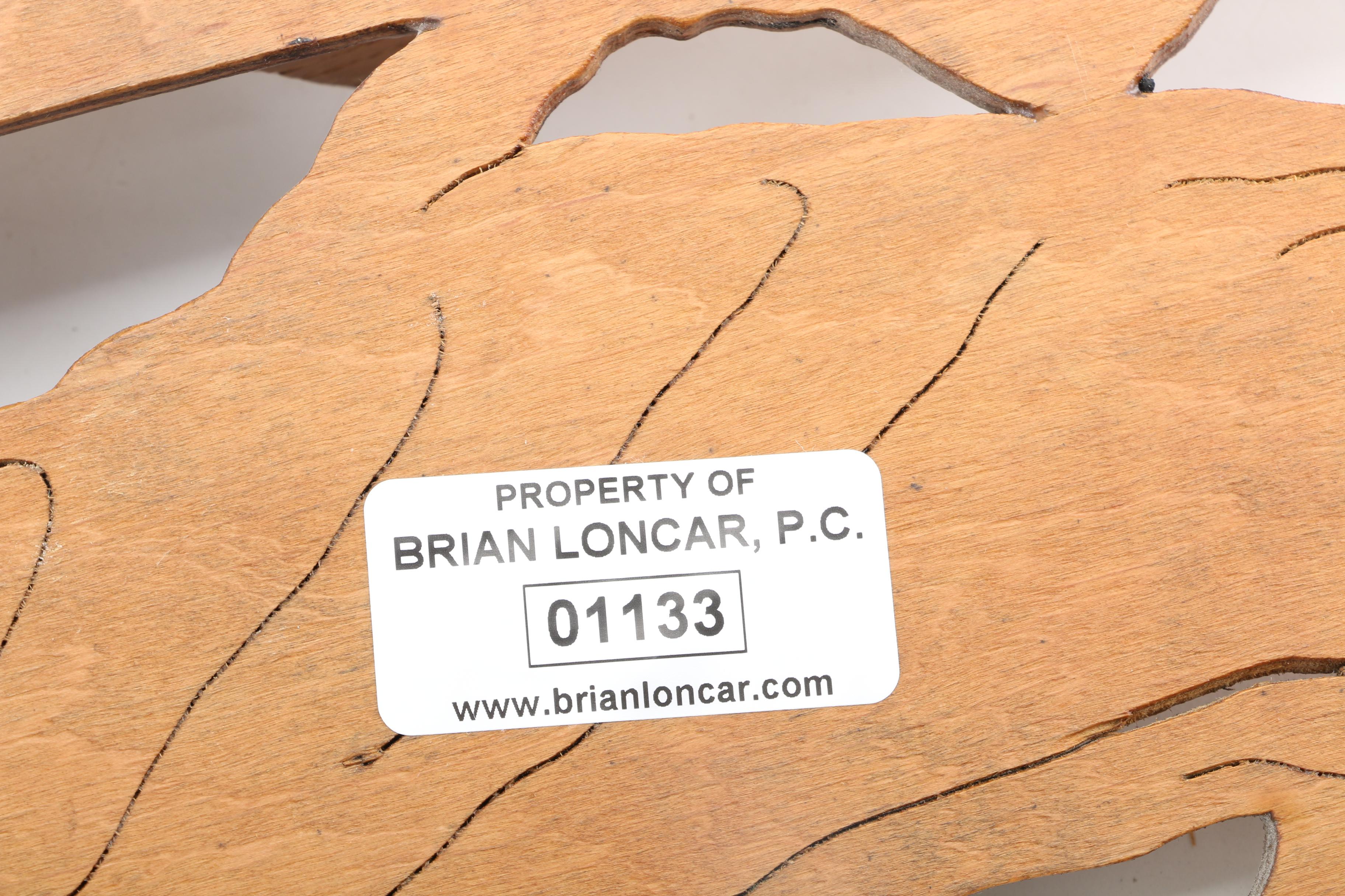 Folk Art Style Carved Wood Wall Crucifix