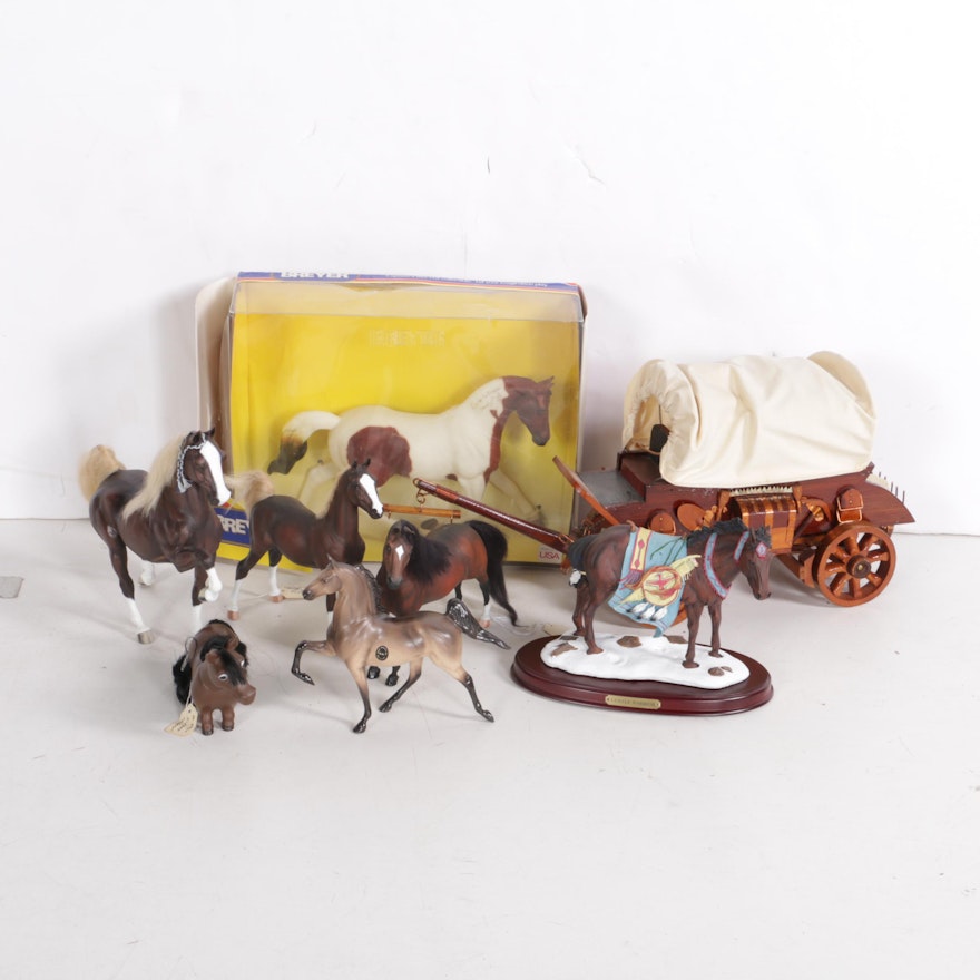 Assorted Breyer Horse Figures Including "Gentle Warrior"