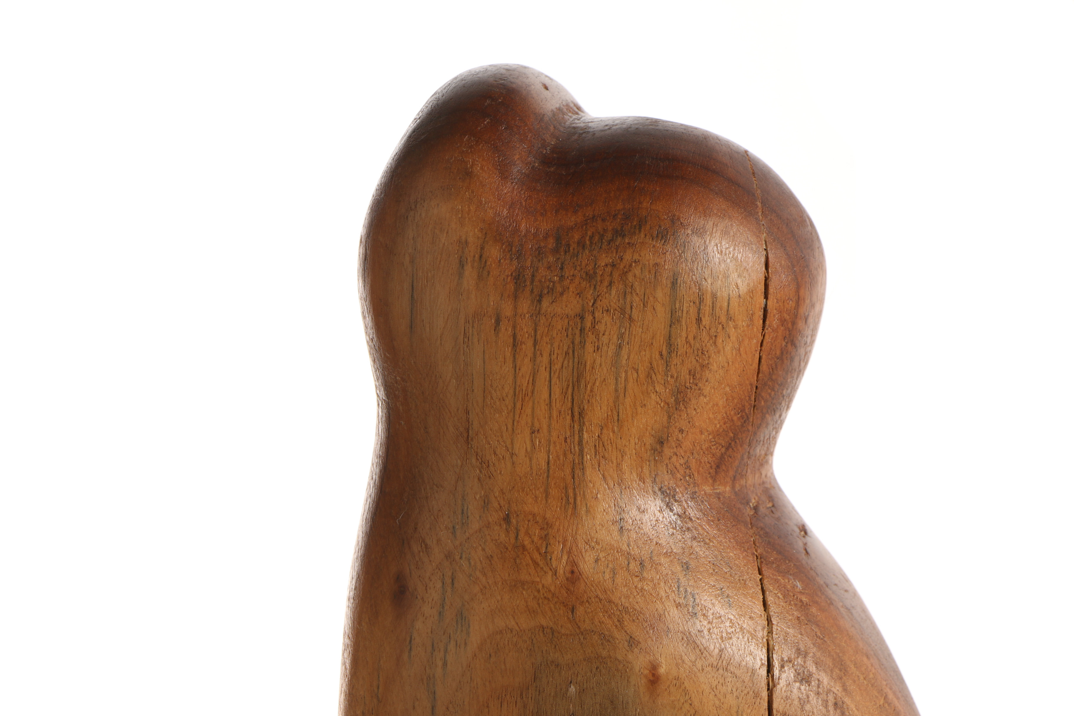 Nancy Gollobin Wood Sculpture "She Waits"