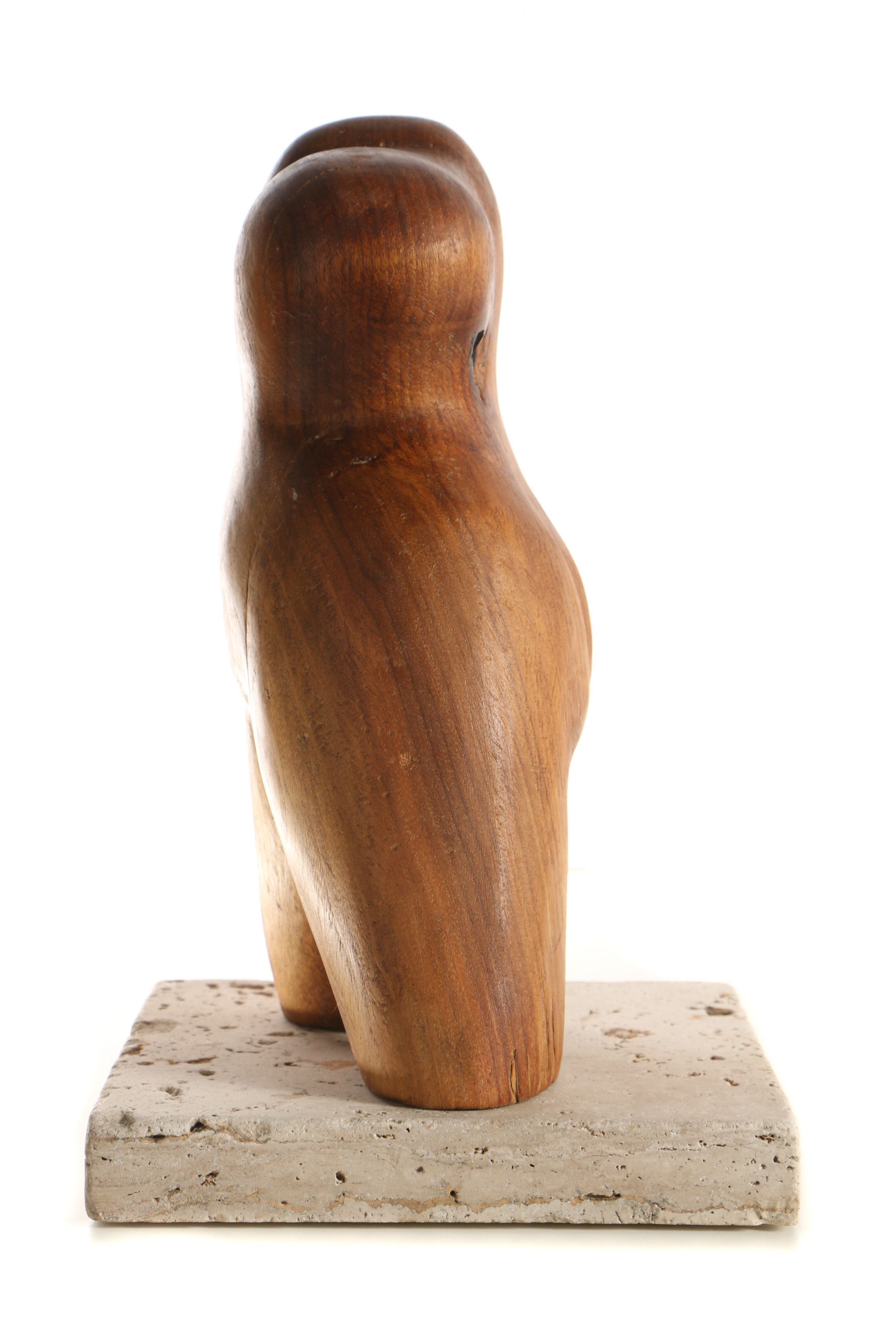 Nancy Gollobin Wood Sculpture "She Waits"