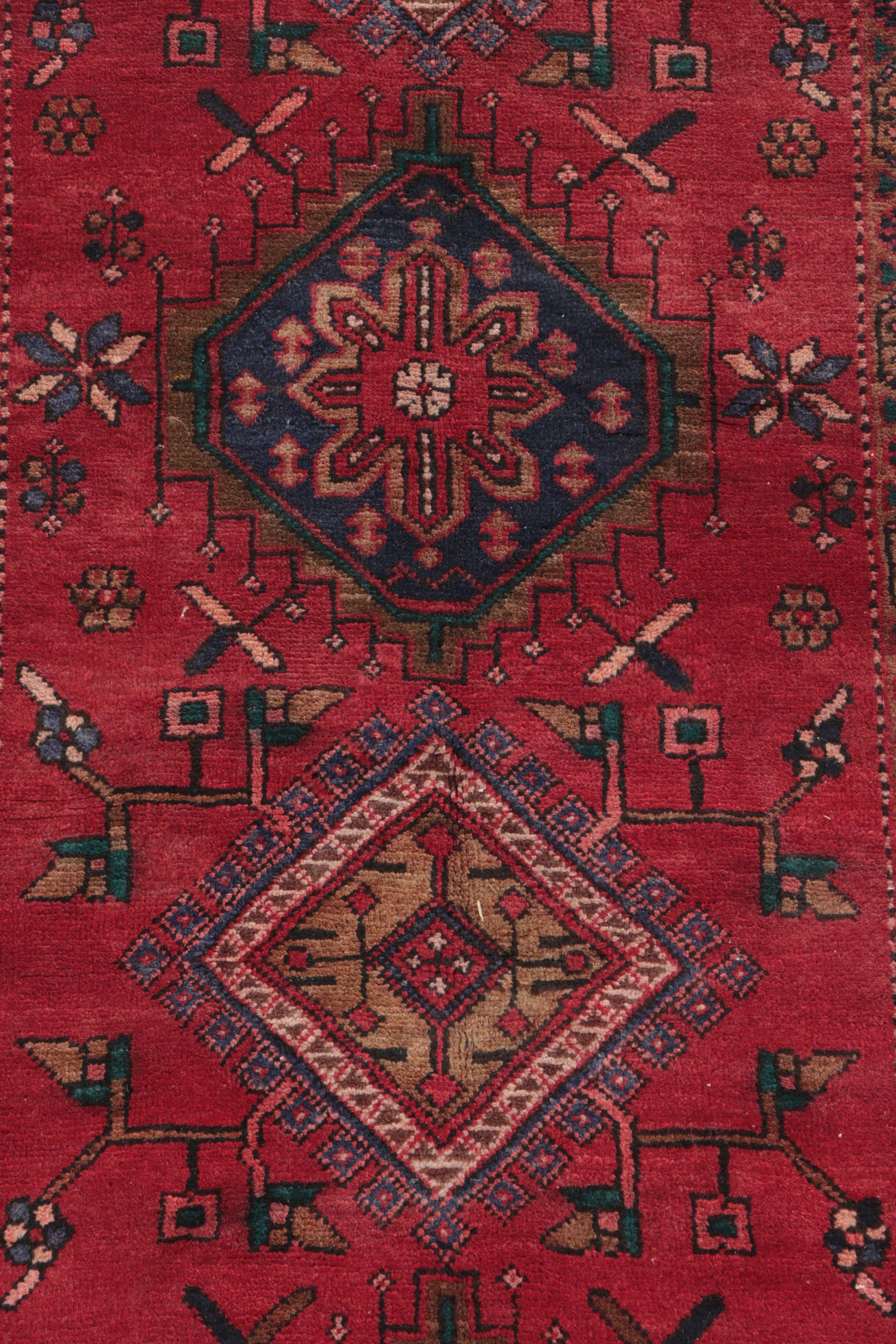 Hand-Knotted Caucasian Karabagh Wool Carpet Runner