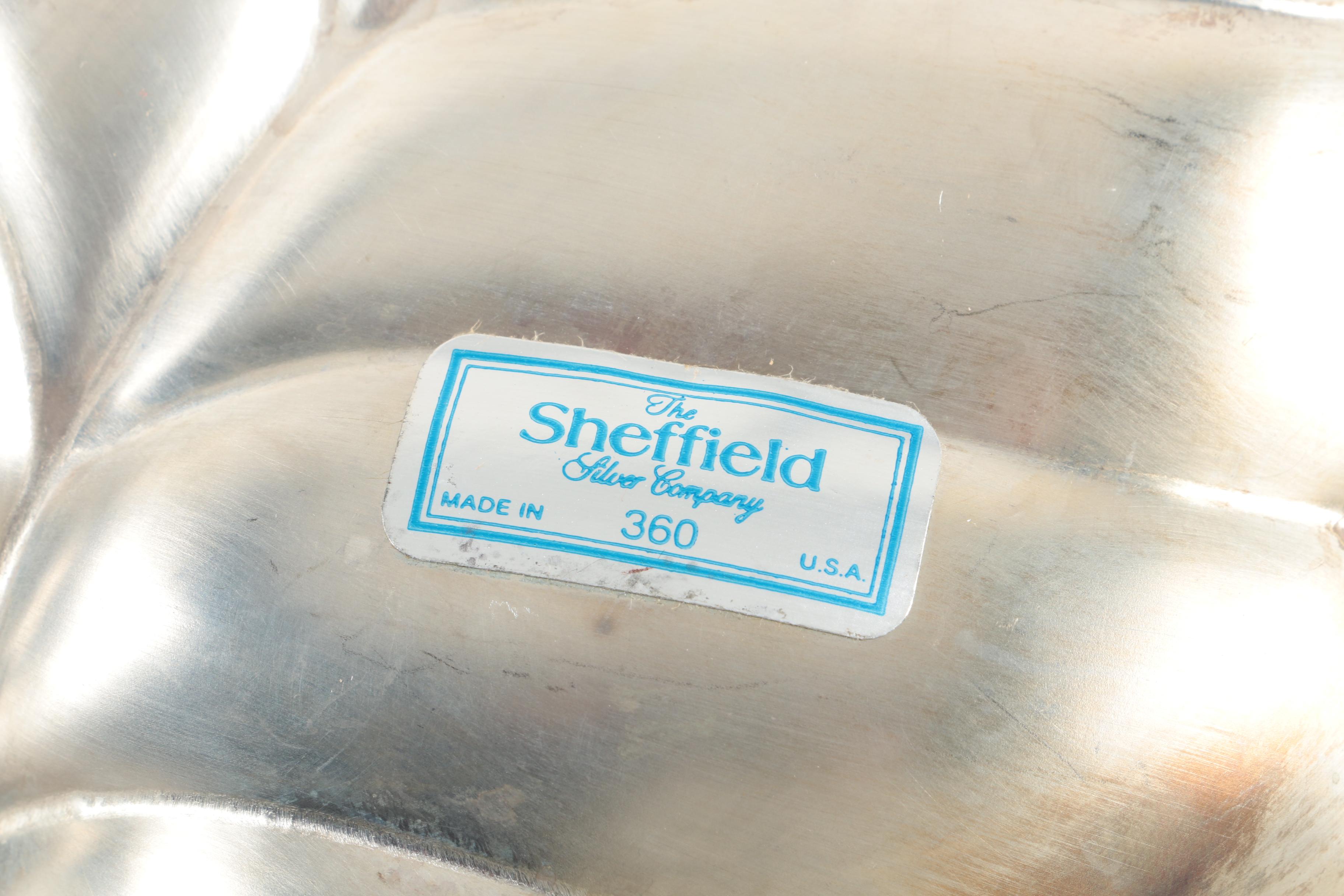 Leonard Butterfly Silver Plate Trivet and Other Silver Plate