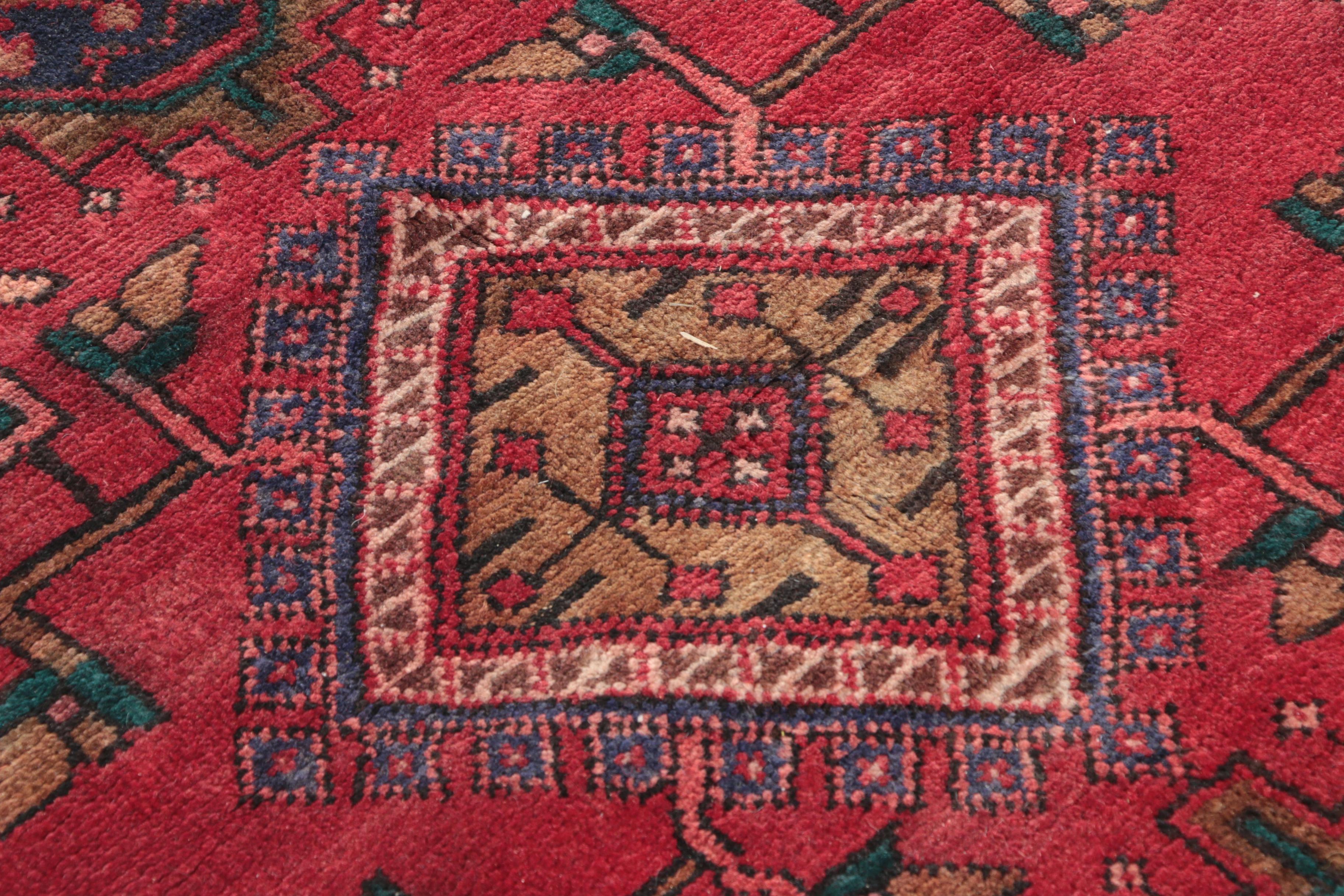 Hand-Knotted Caucasian Karabagh Wool Carpet Runner