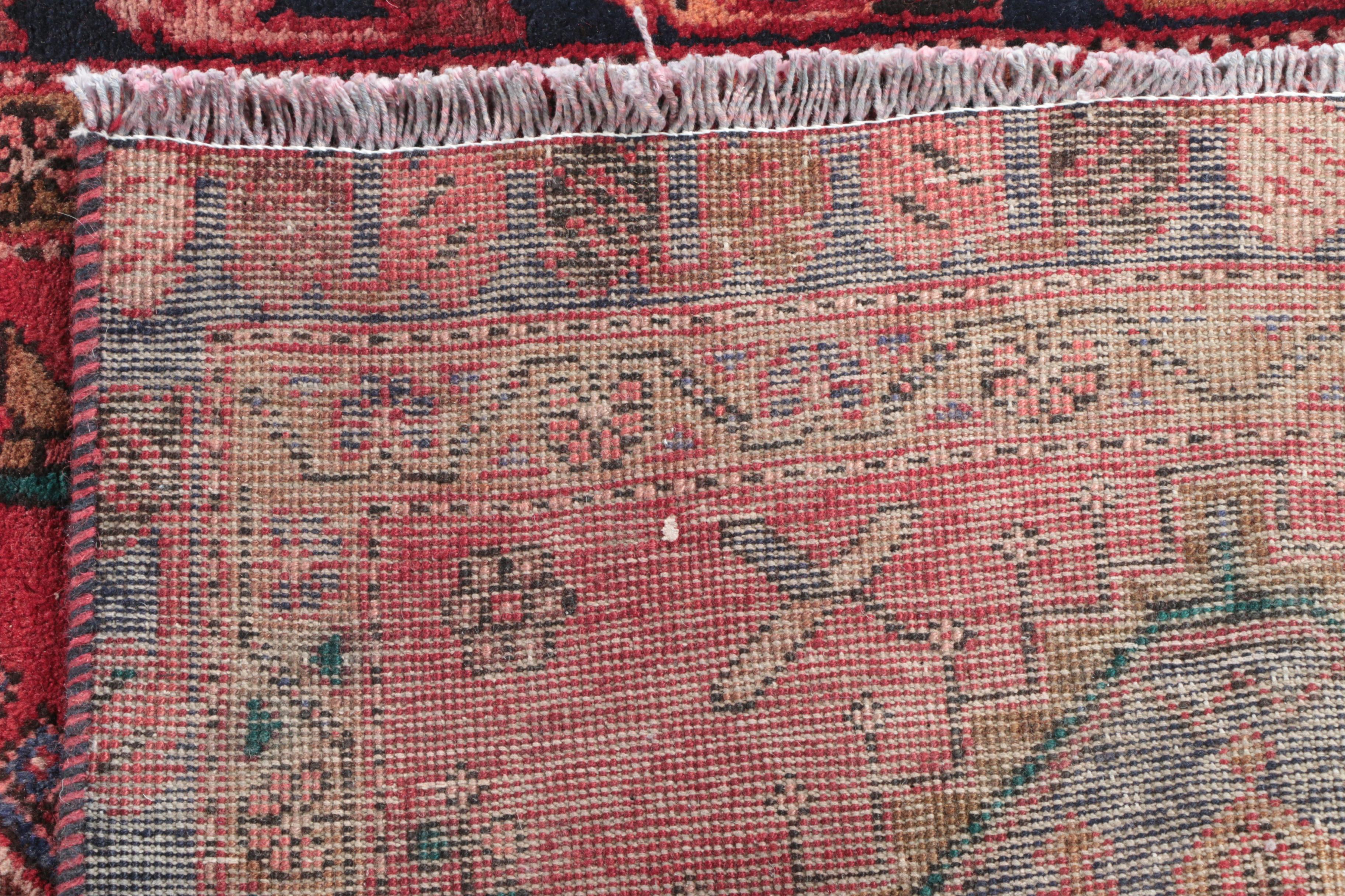 Hand-Knotted Caucasian Karabagh Wool Carpet Runner