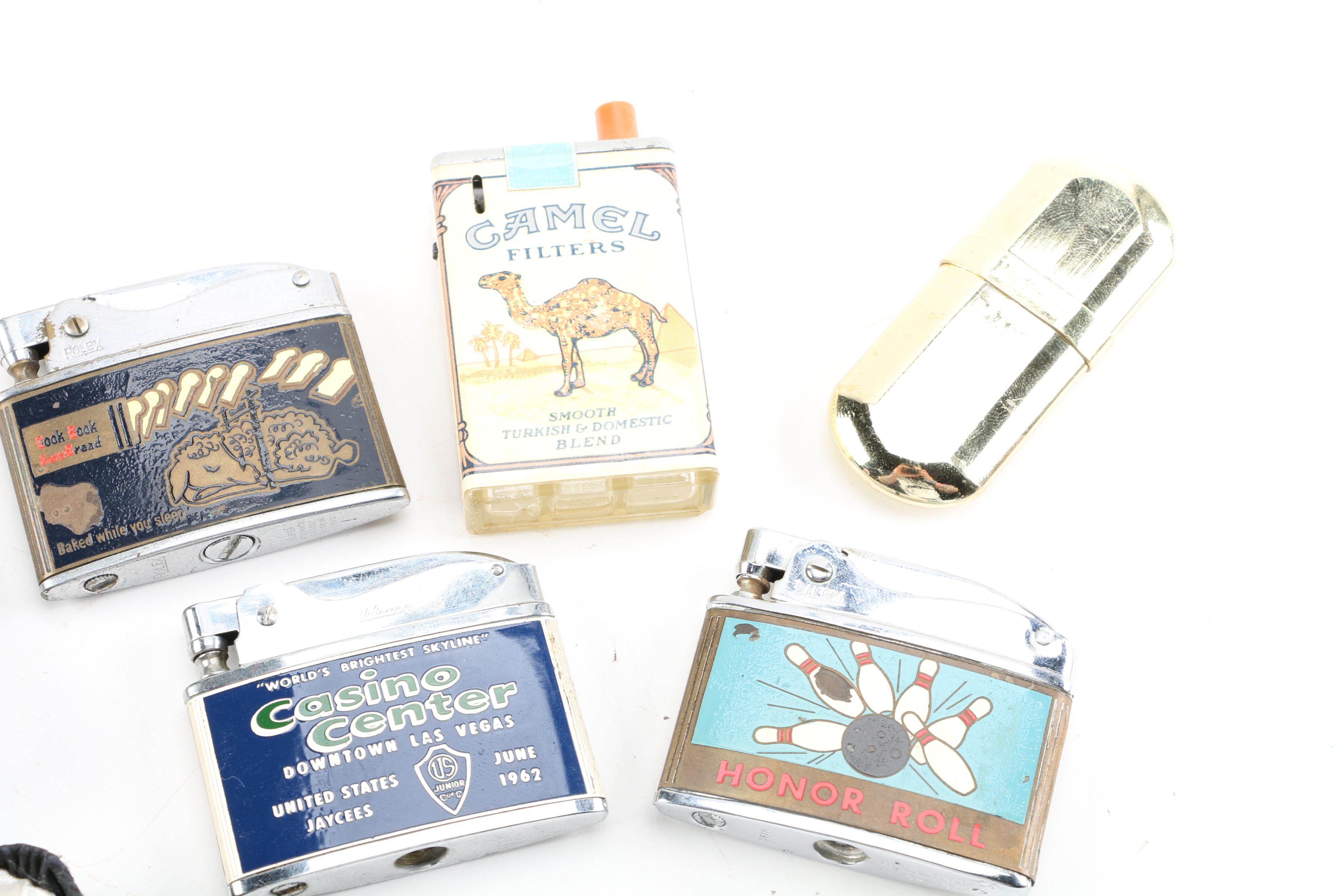 Tin Litho Containers and Refillable Lighters