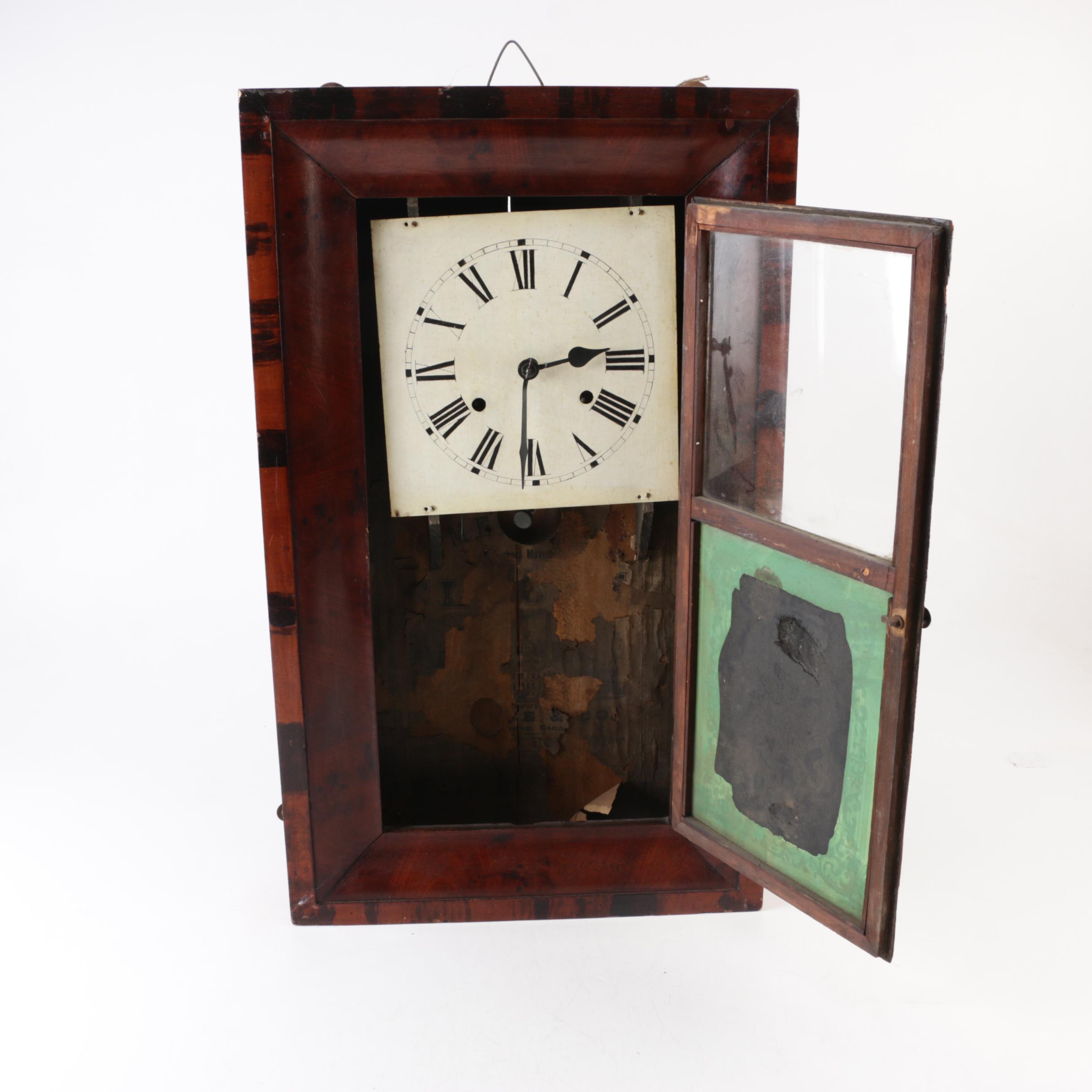Antique Chauncey Jones New Haven Ogee Clock Case