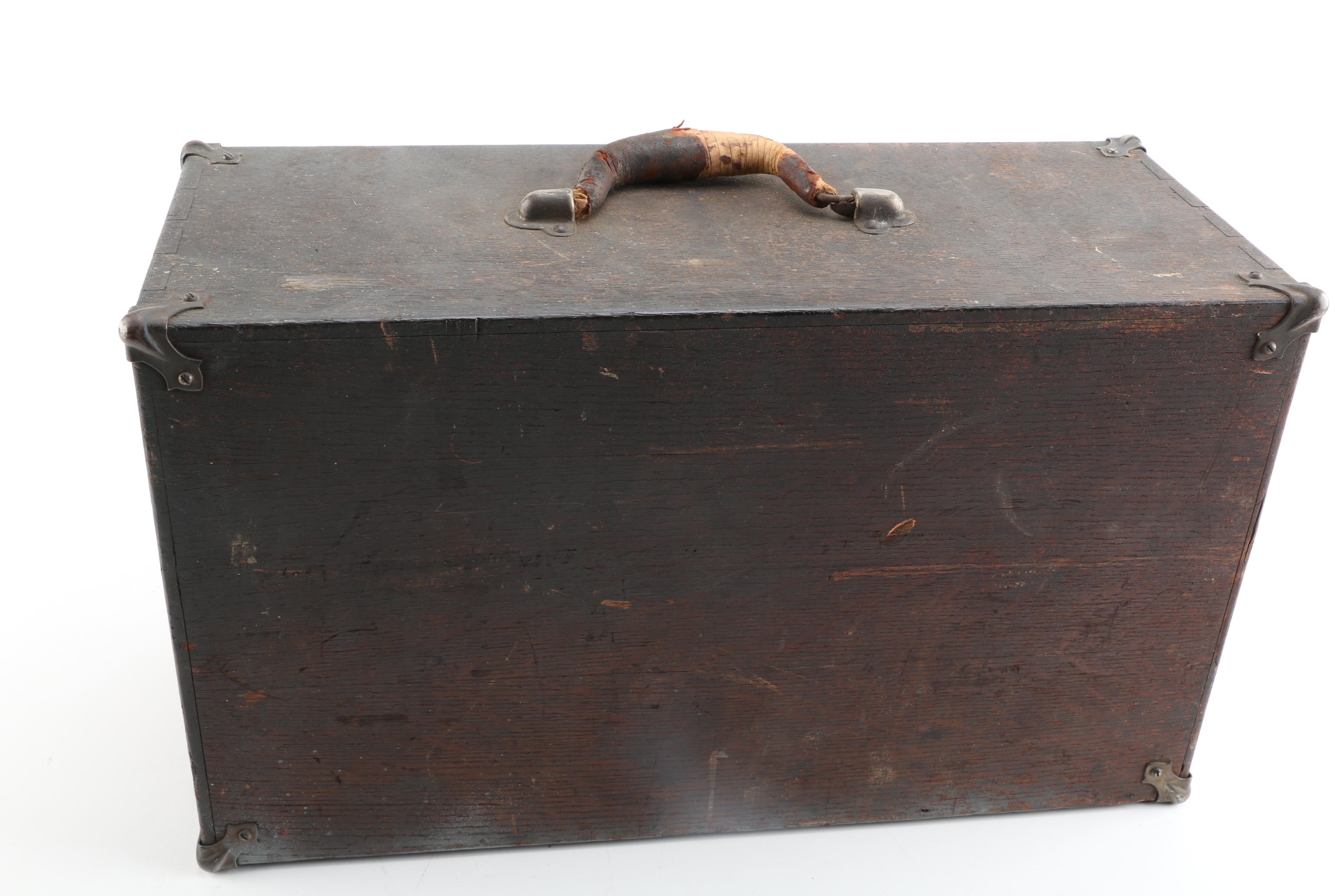 Vintage Oak Tool Chest