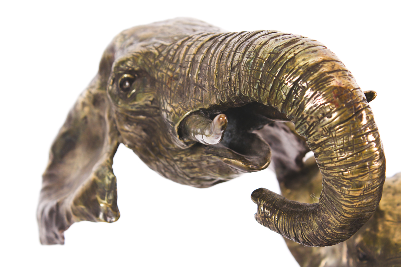 Mark Hopkins 1994 Limited Edition Bronze Elephant Sculpture