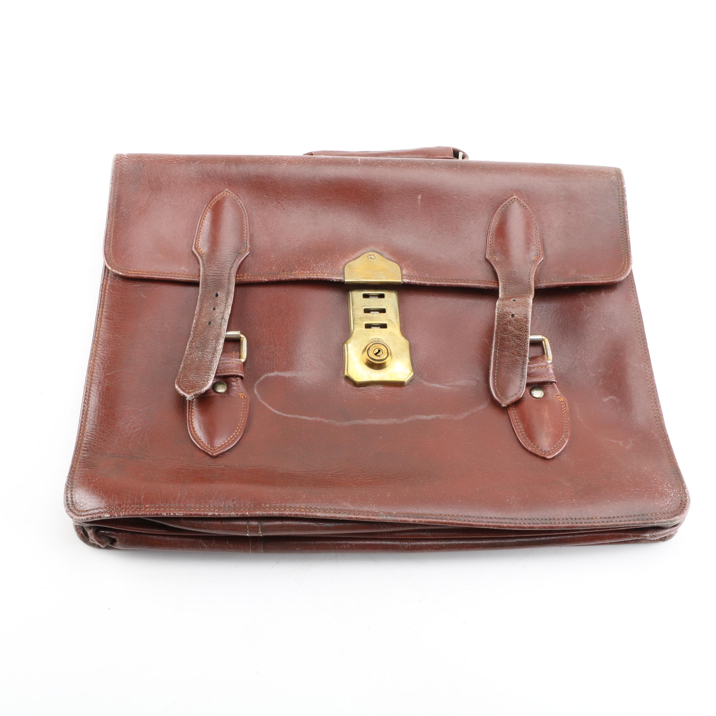 Brown Leather Briefcase