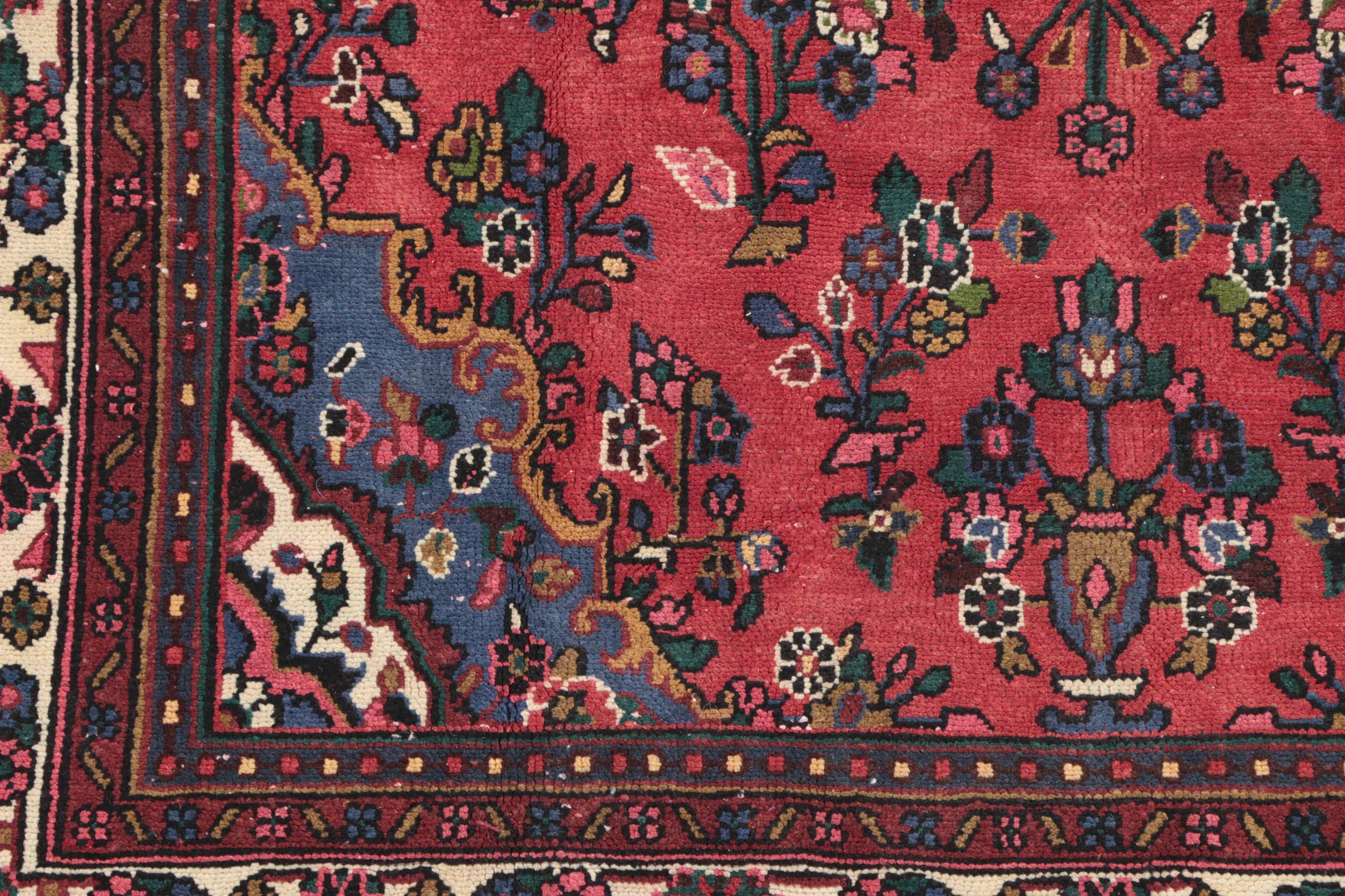 Hand-Knotted Persian Hamadan Wool Area Rug