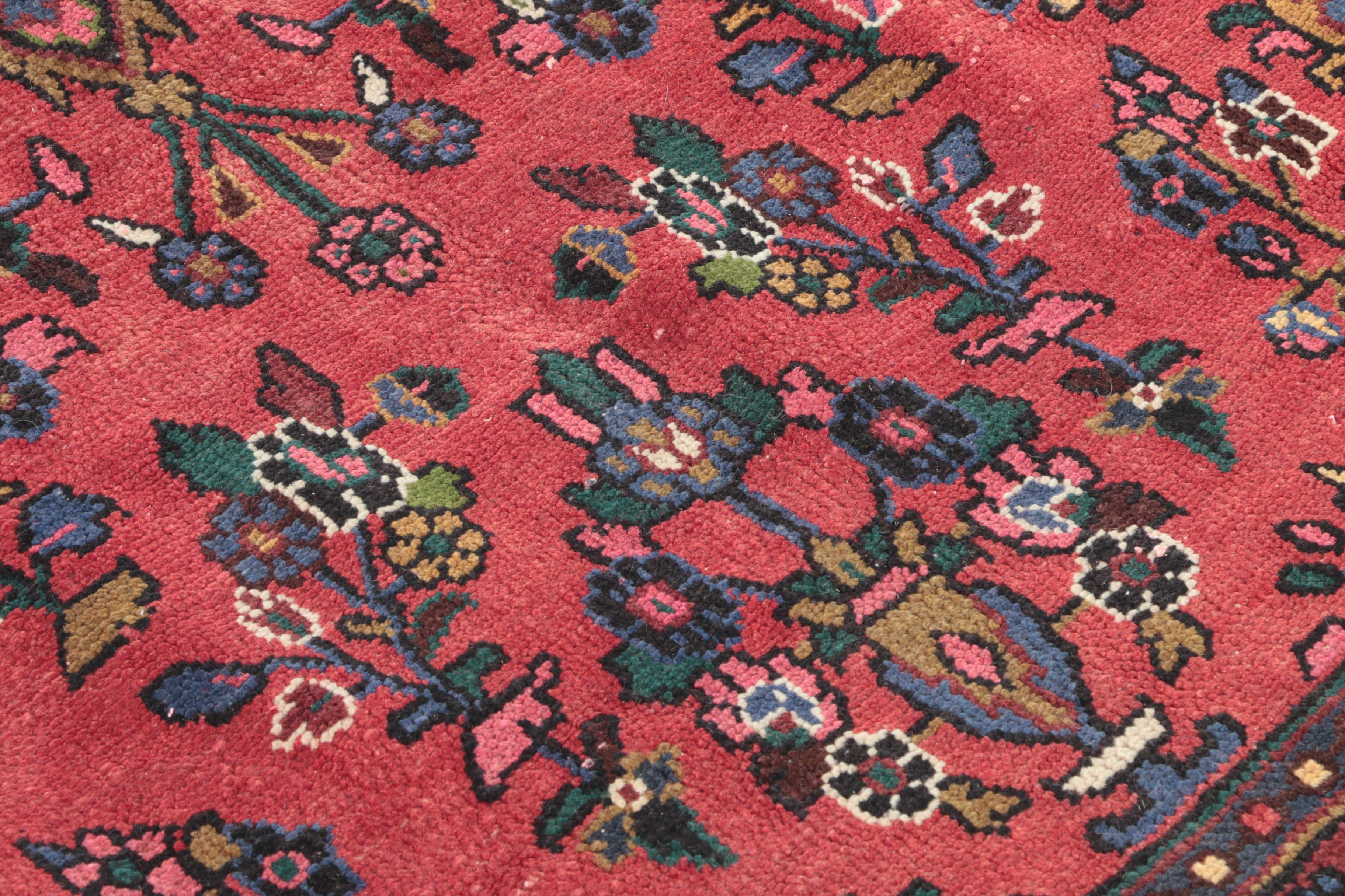 Hand-Knotted Persian Hamadan Wool Area Rug