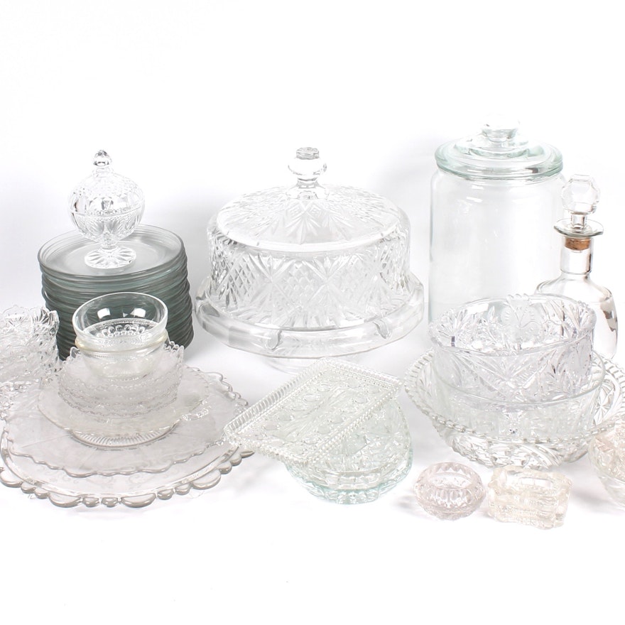 Pressed Glass Tableware Collection