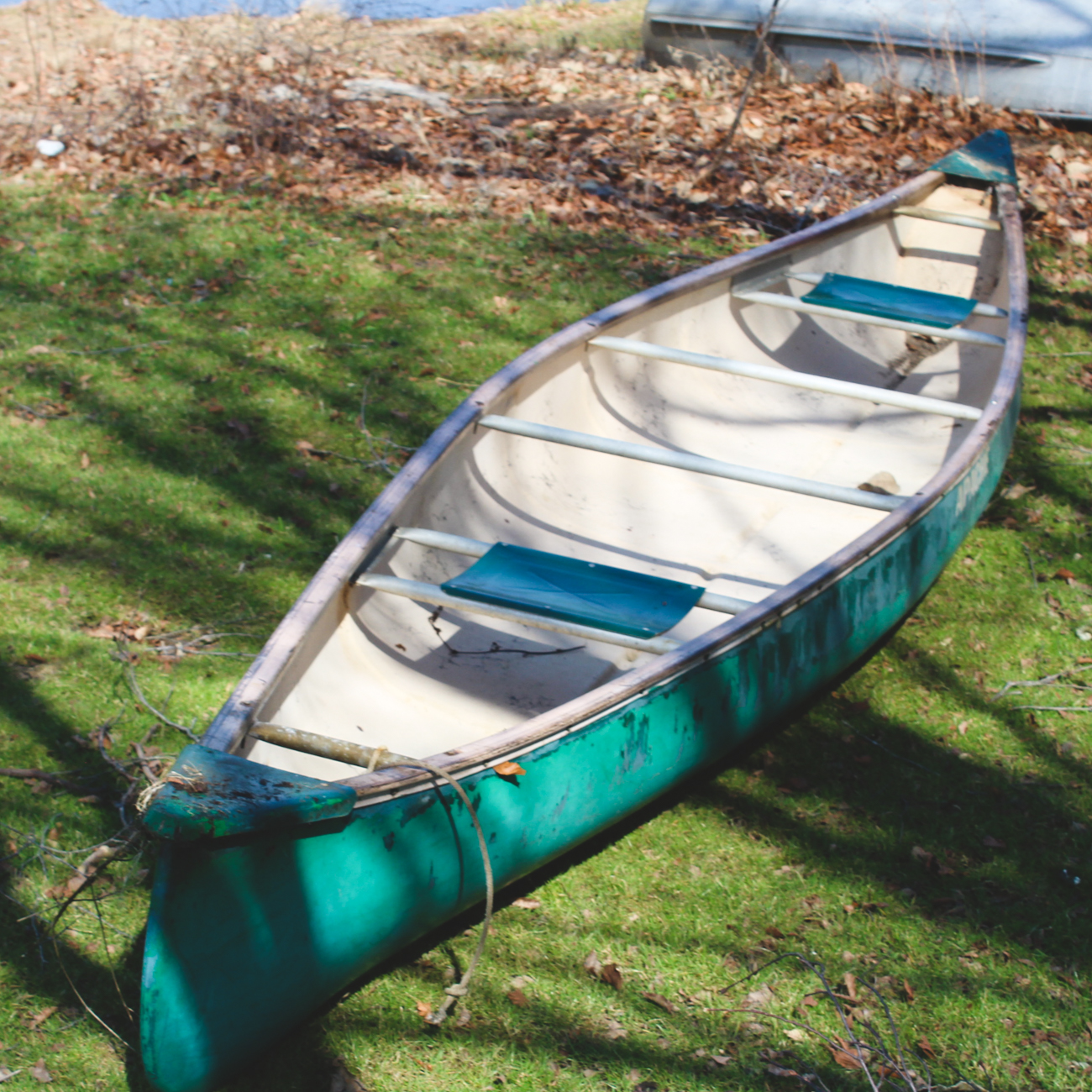Vintage Apache Fiberglass Canoe