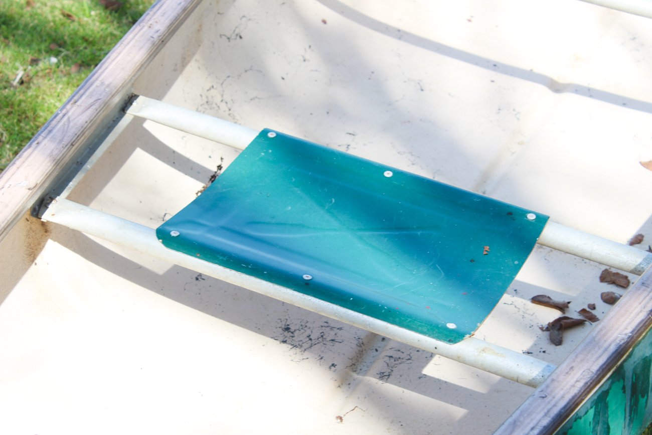 Vintage Apache Fiberglass Canoe