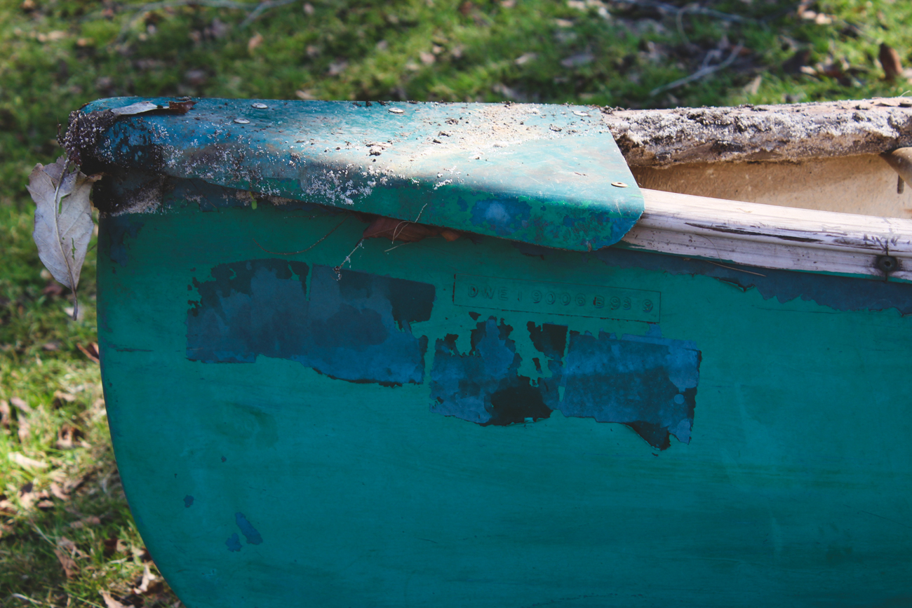 Vintage Apache Fiberglass Canoe