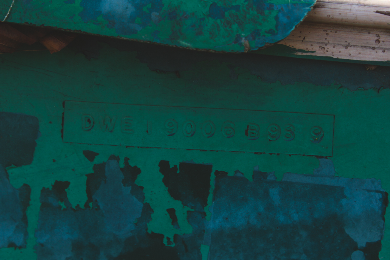 Vintage Apache Fiberglass Canoe