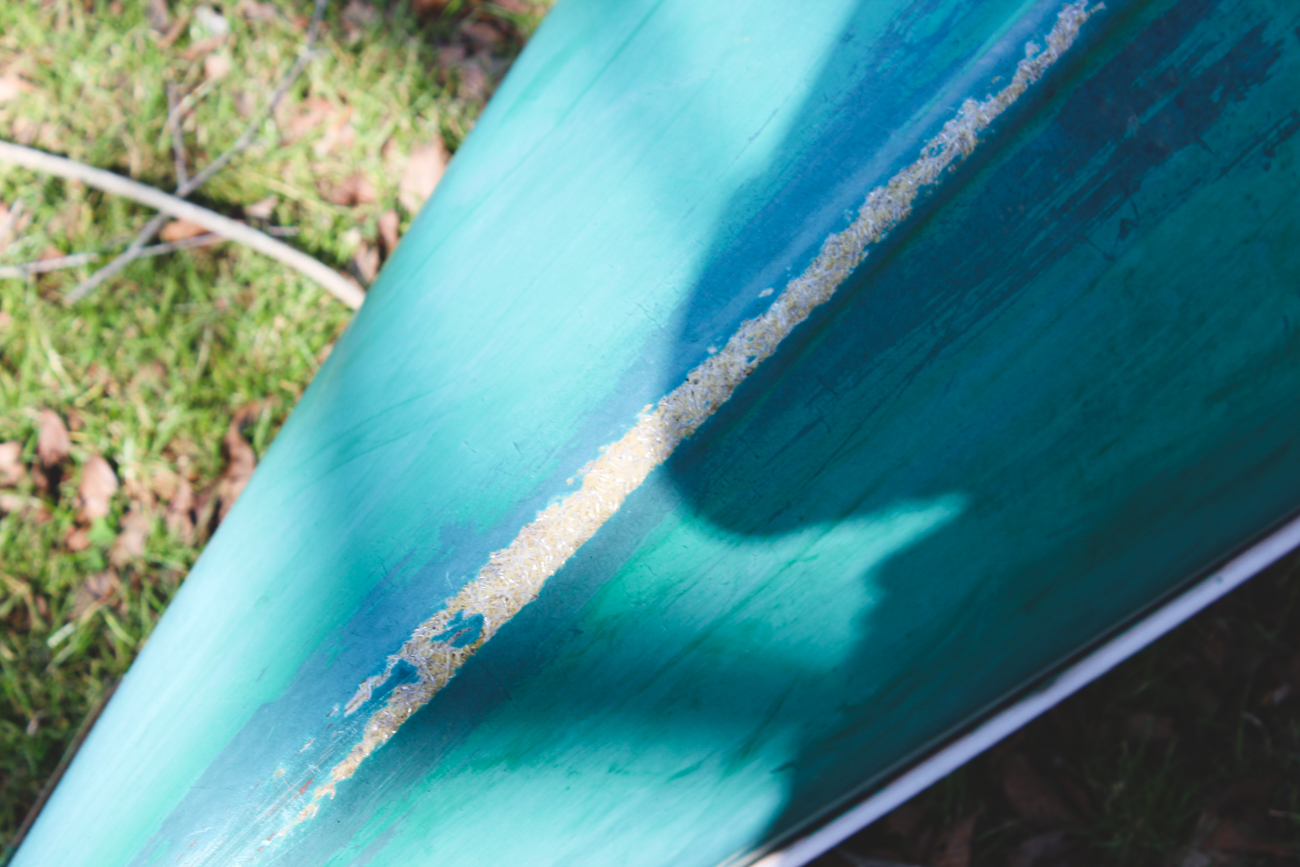 Vintage Apache Fiberglass Canoe