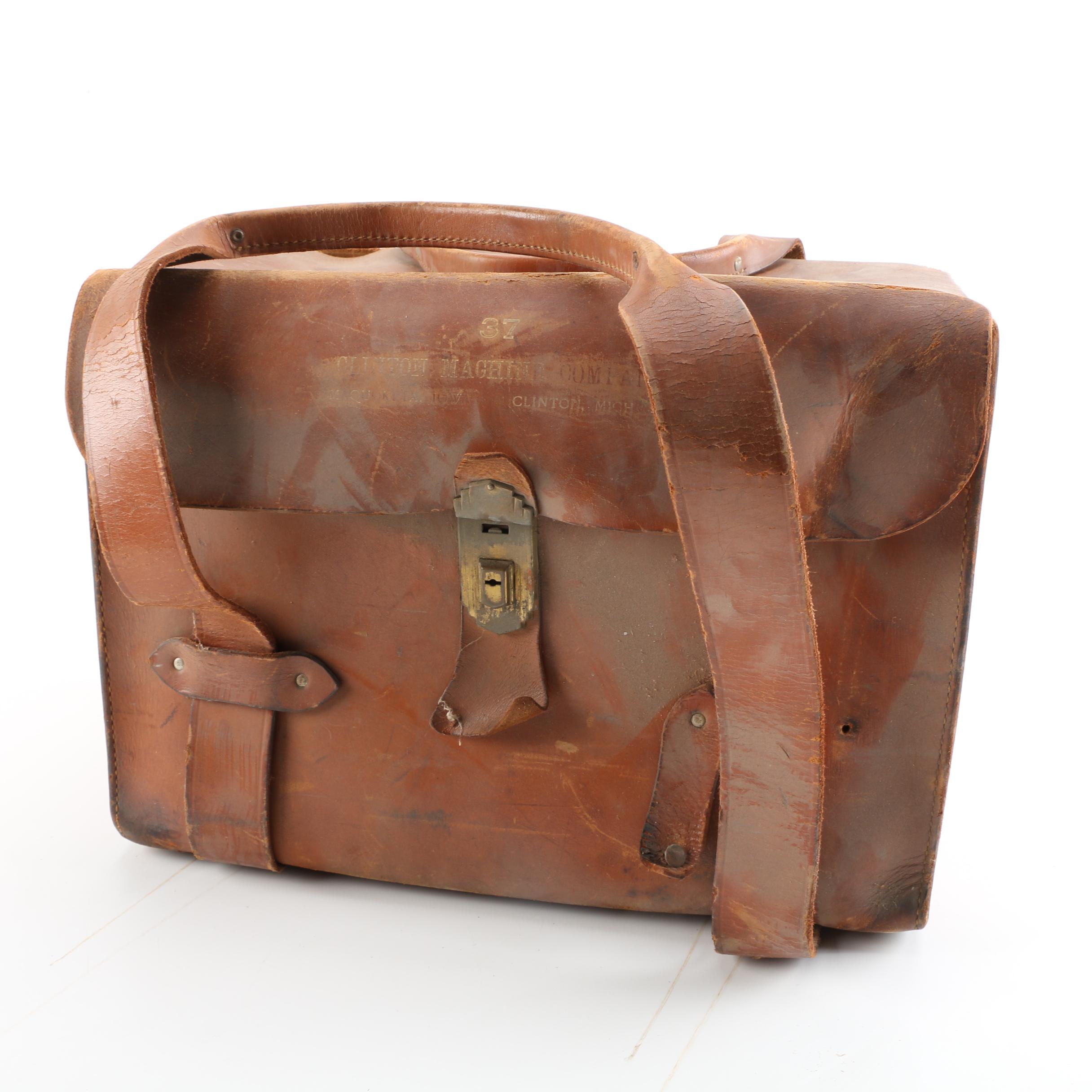 Vintage Clinton Machine Company Salemen's Case