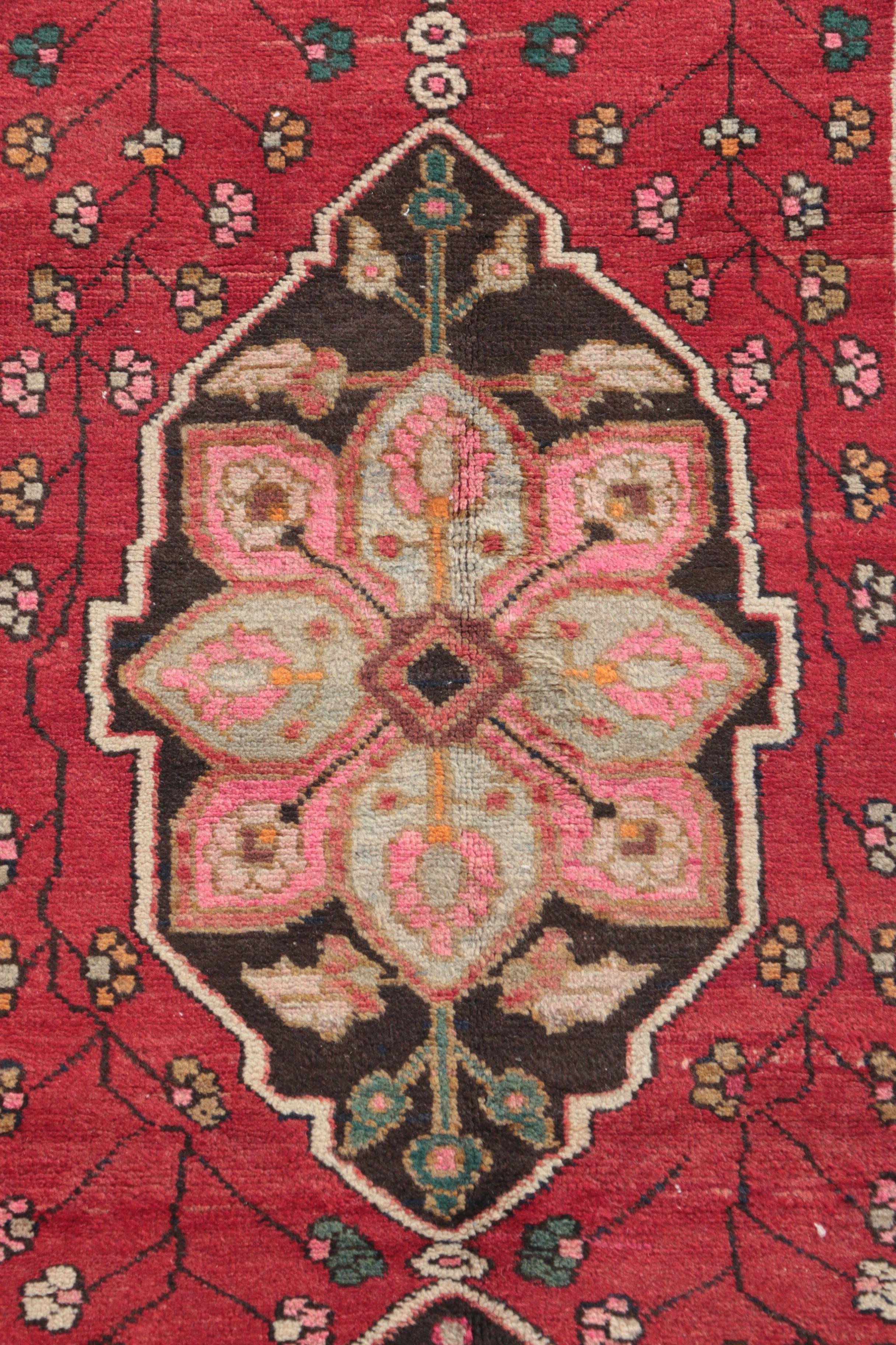 Hand-Knotted Persian Wool Carpet Runner