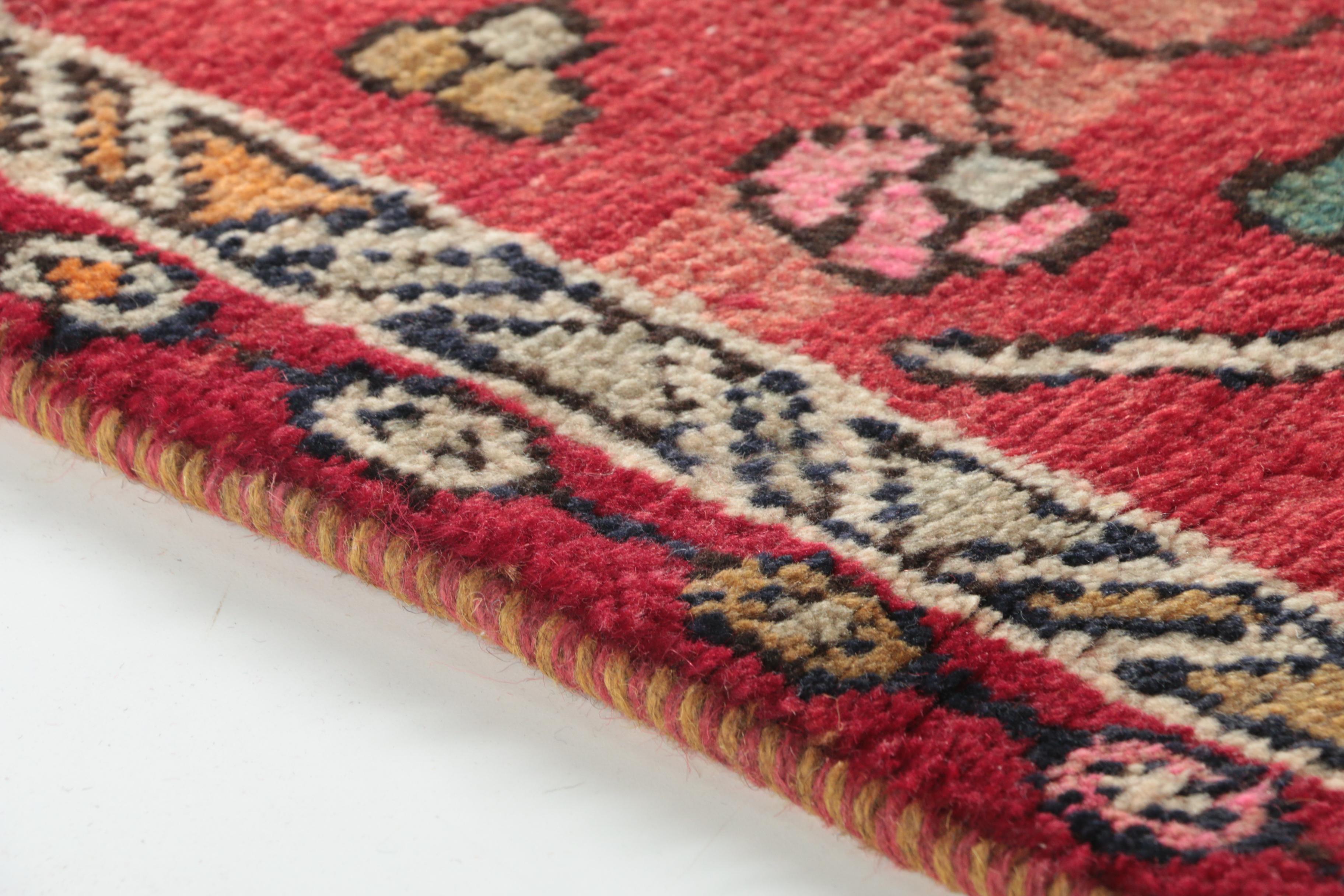 Hand-Knotted Persian Wool Carpet Runner
