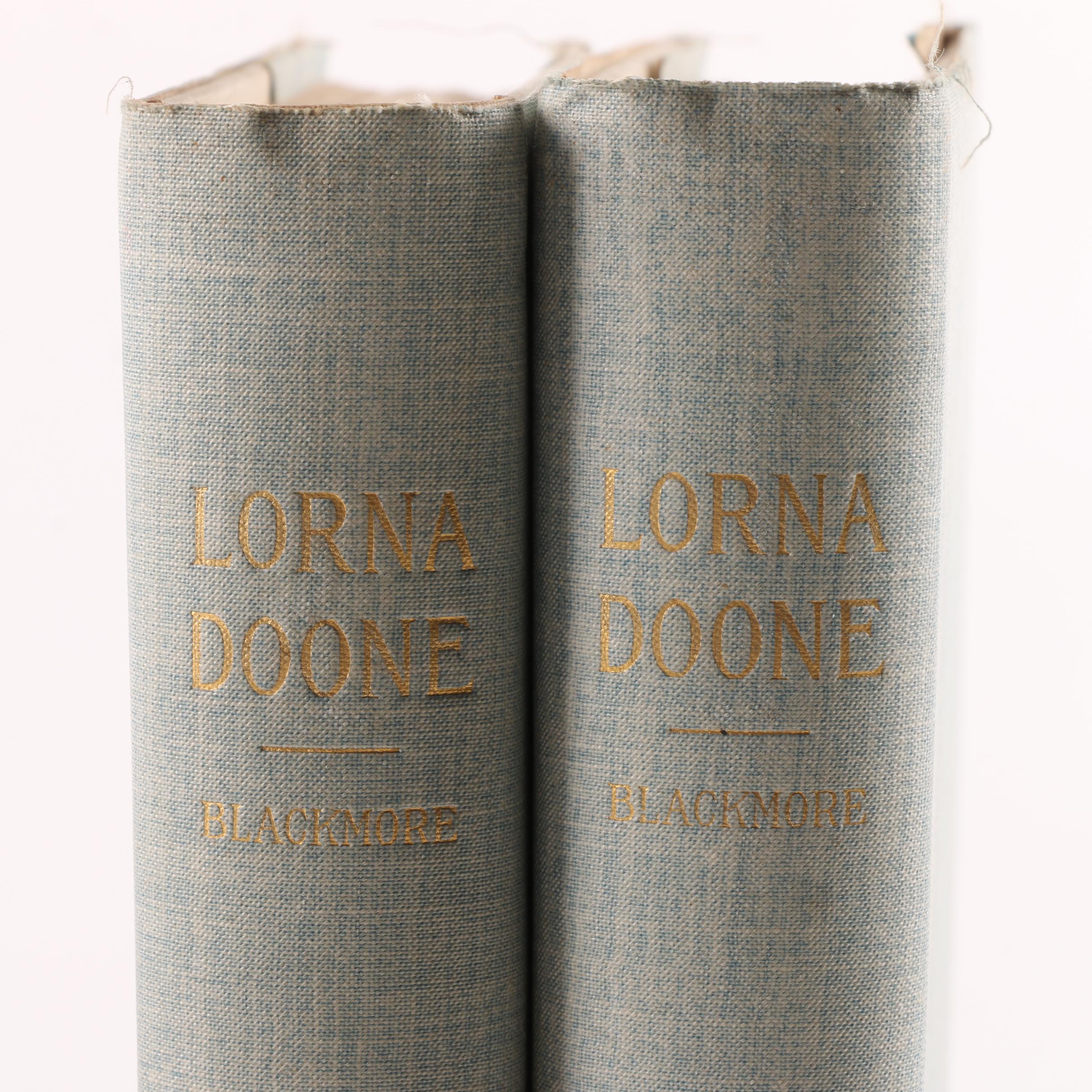1893 "Lorna Doone" by R. D. Blackmore in Two Volumes