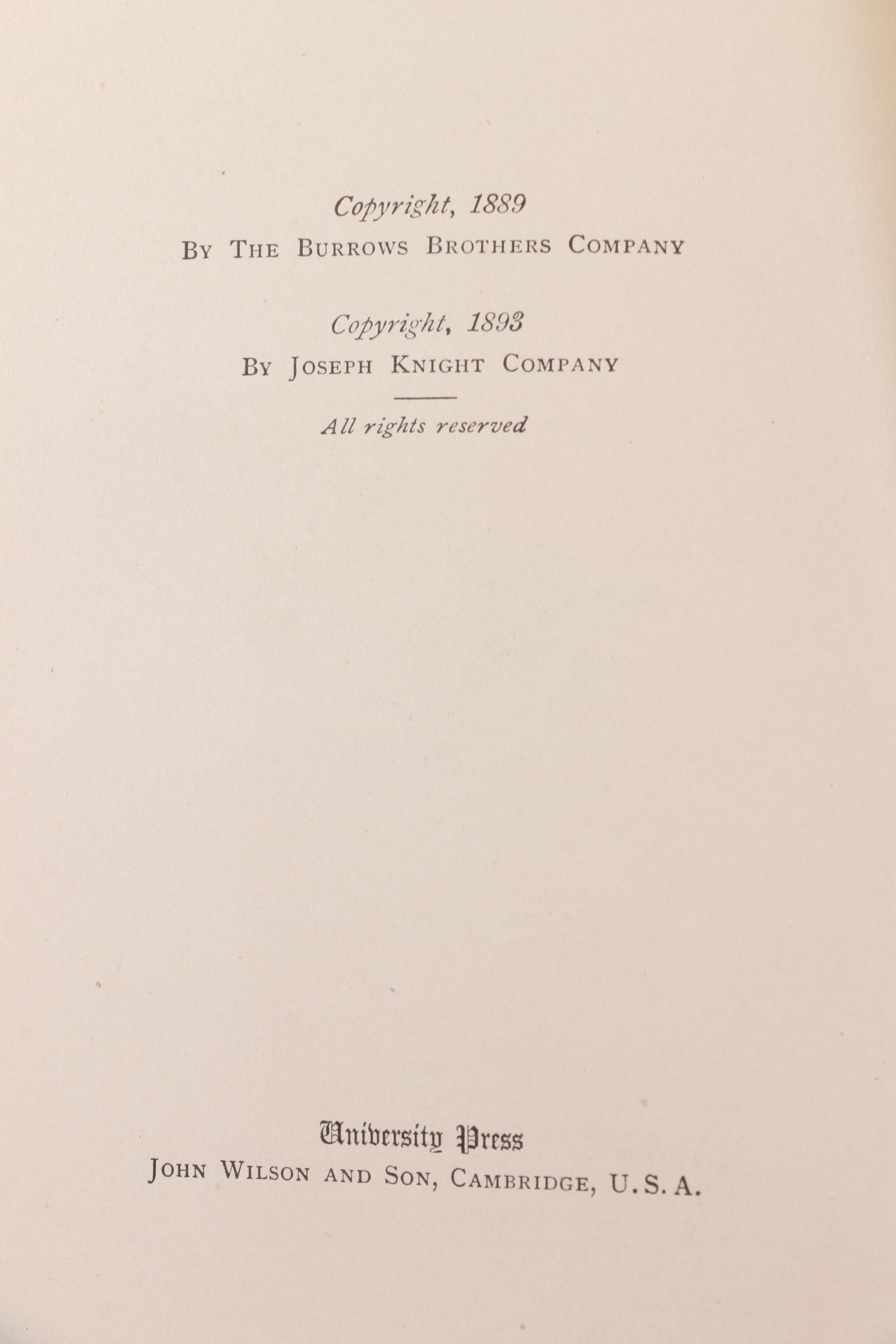 1893 "Lorna Doone" by R. D. Blackmore in Two Volumes