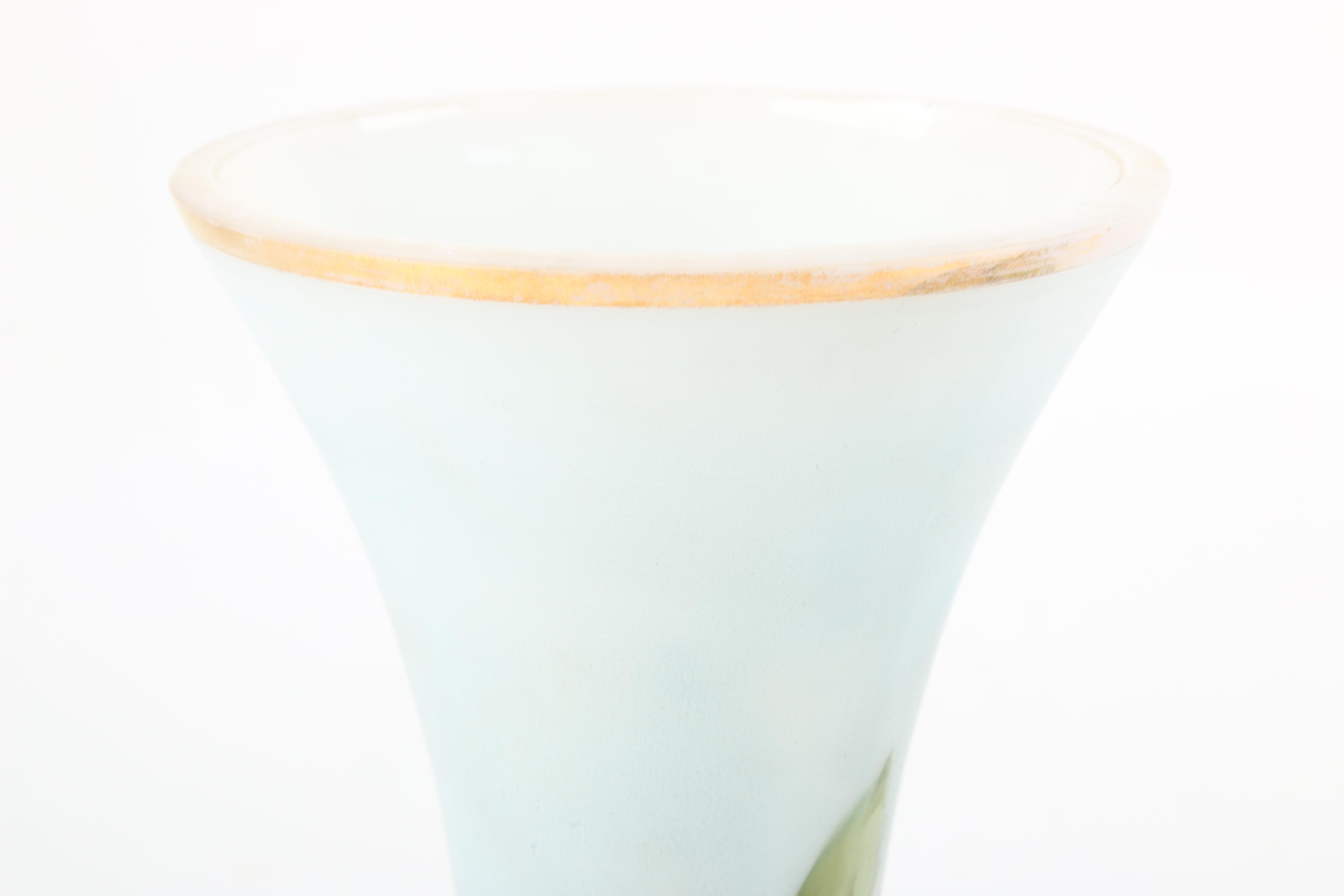 Hand-Painted Milk Glass Vases by Charleton and Ceramic Lady Head Vases