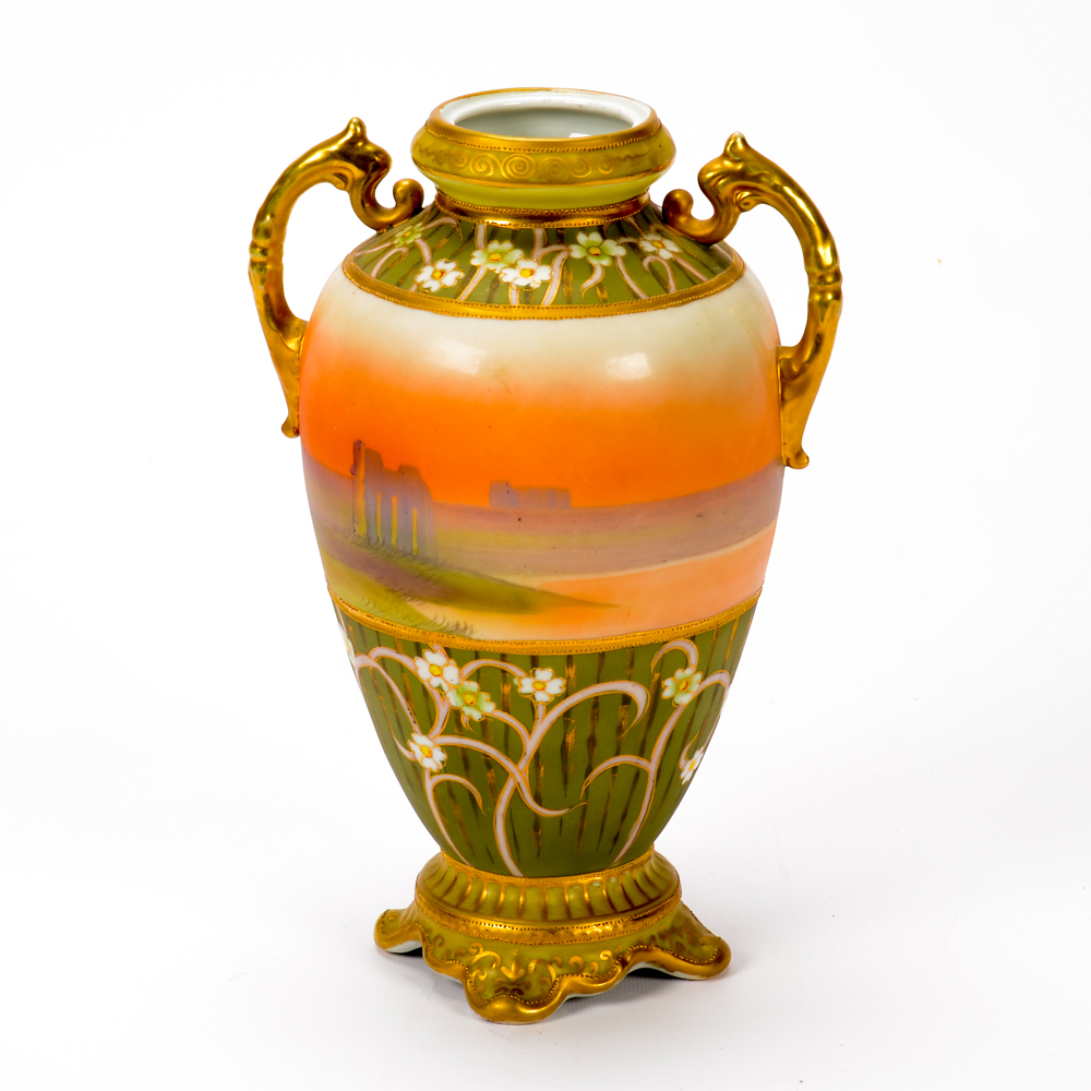 Hand Painted Noritake Vase